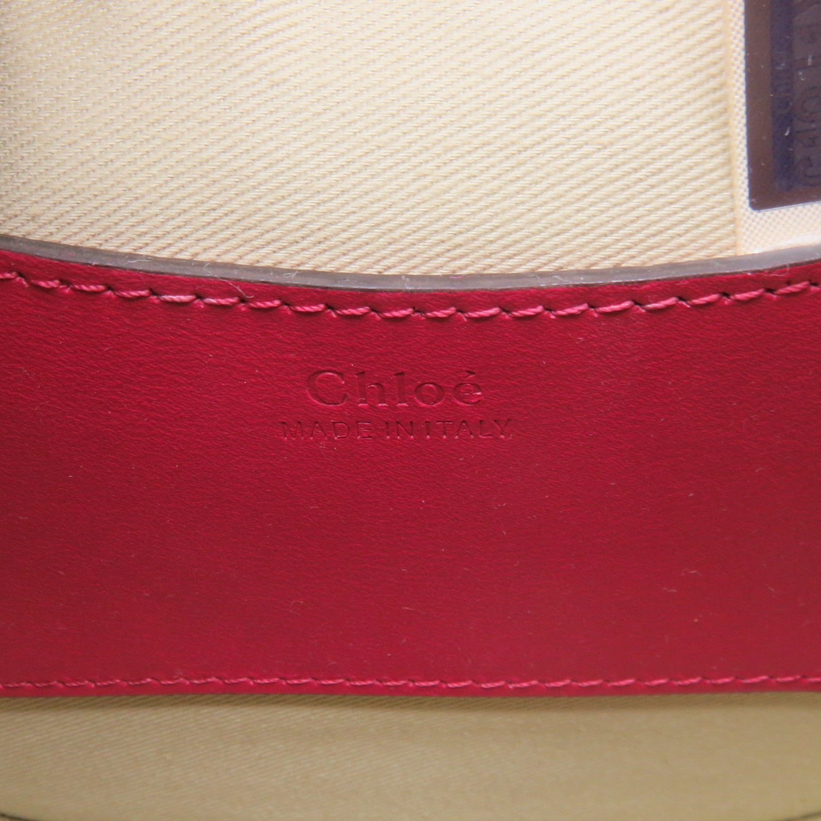 Chloe 牛皮皮革Tess Small 2Way Shoulder Bag手挽肩背两用袋跟紫红色