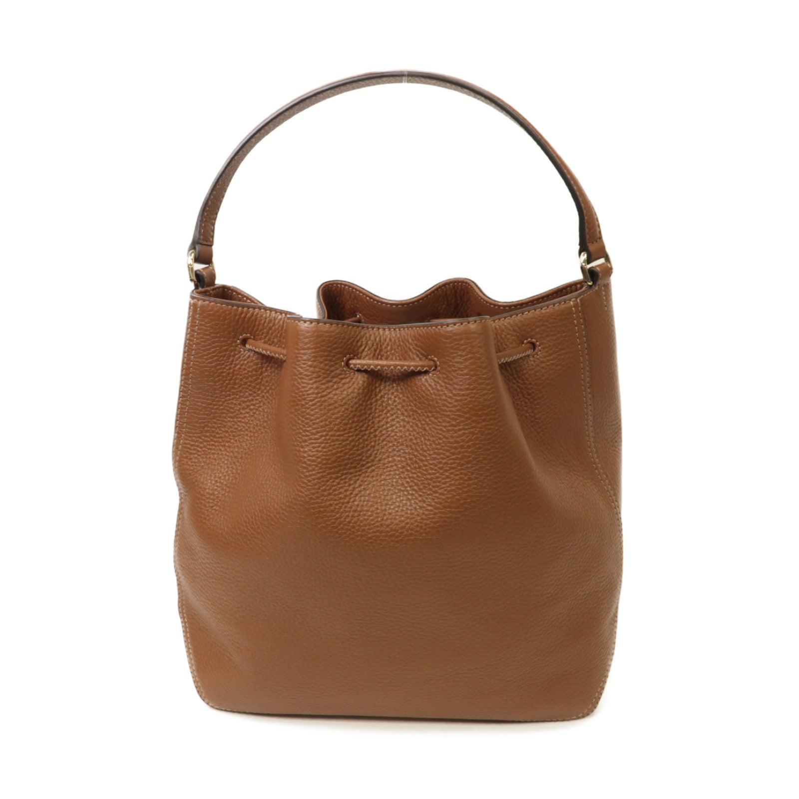 Furla 牛皮皮革2way Shoulder Bag金扣手挽肩背兩用袋棕色