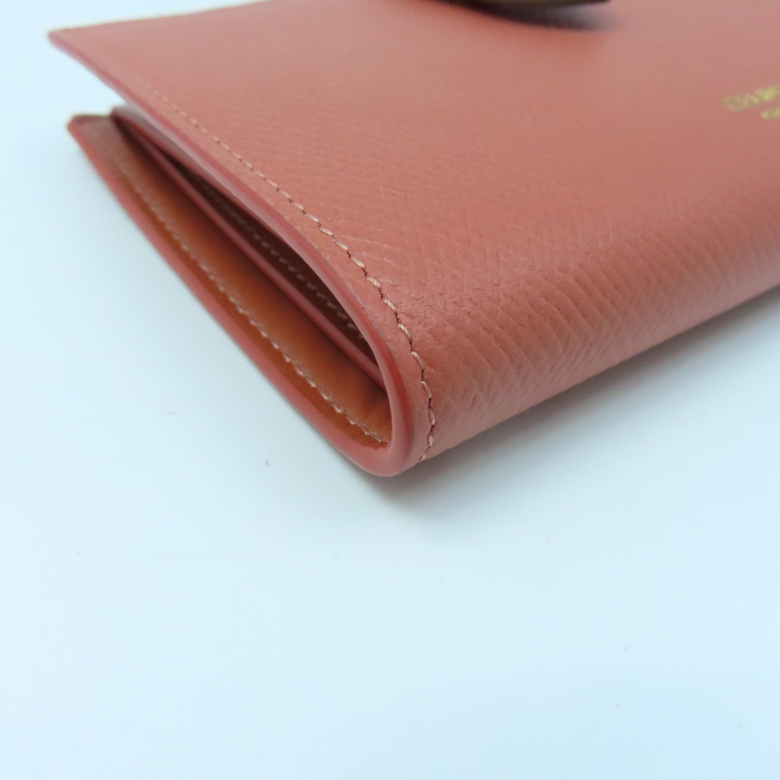 CELINE 【激減優惠】牛皮皮革Wallet金扣錢包粉紅色灰色