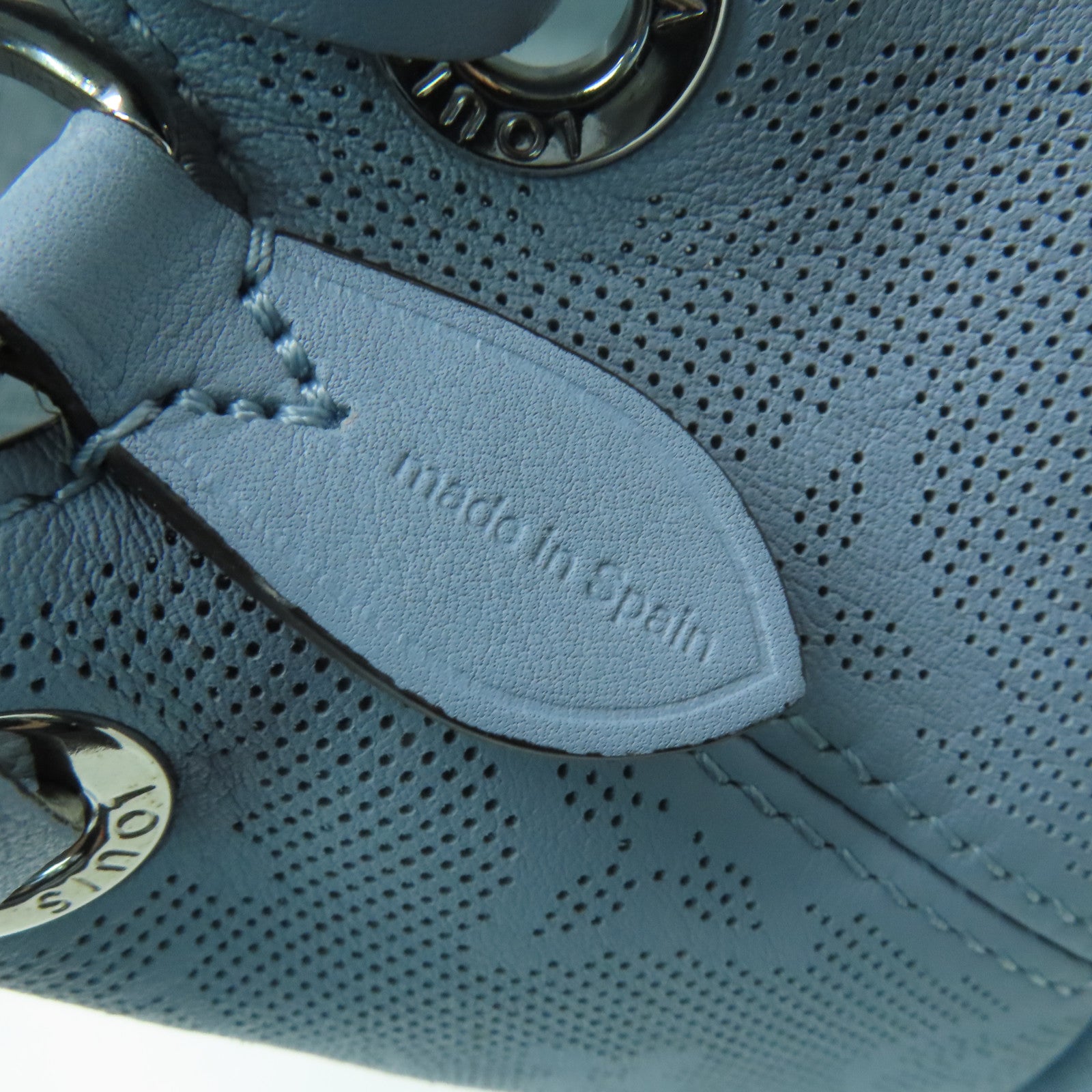 LOUIS VUITTON Mahina Bella Mahina銀扣手挽肩背兩用袋藍色