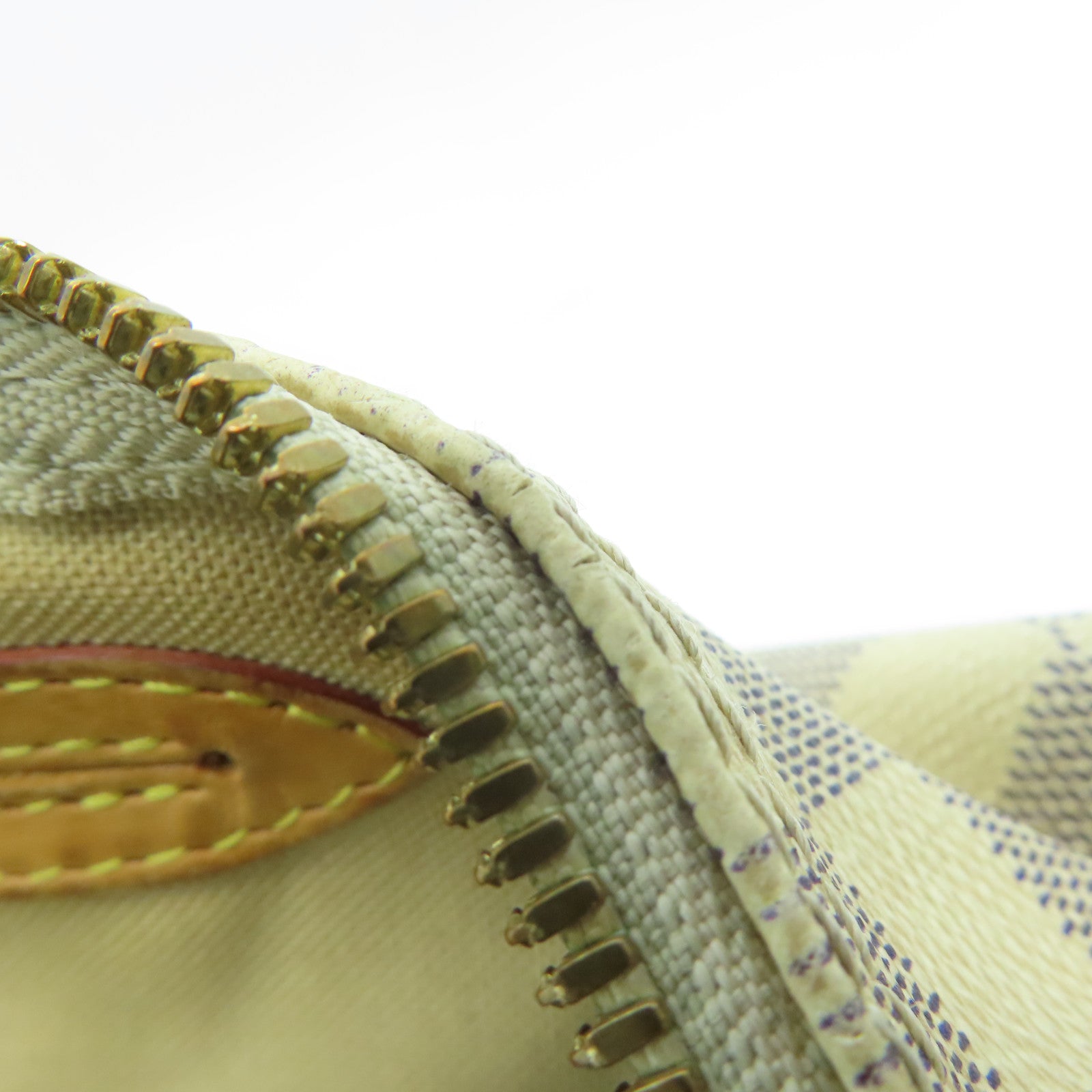 LOUIS VUITTON Damier Azur Speedy 30 Bandouliere金扣手挽肩背兩用袋白色