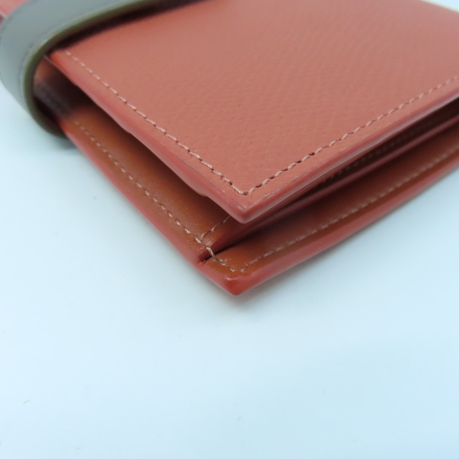 CELINE 【激減優惠】牛皮皮革Wallet金扣錢包粉紅色灰色