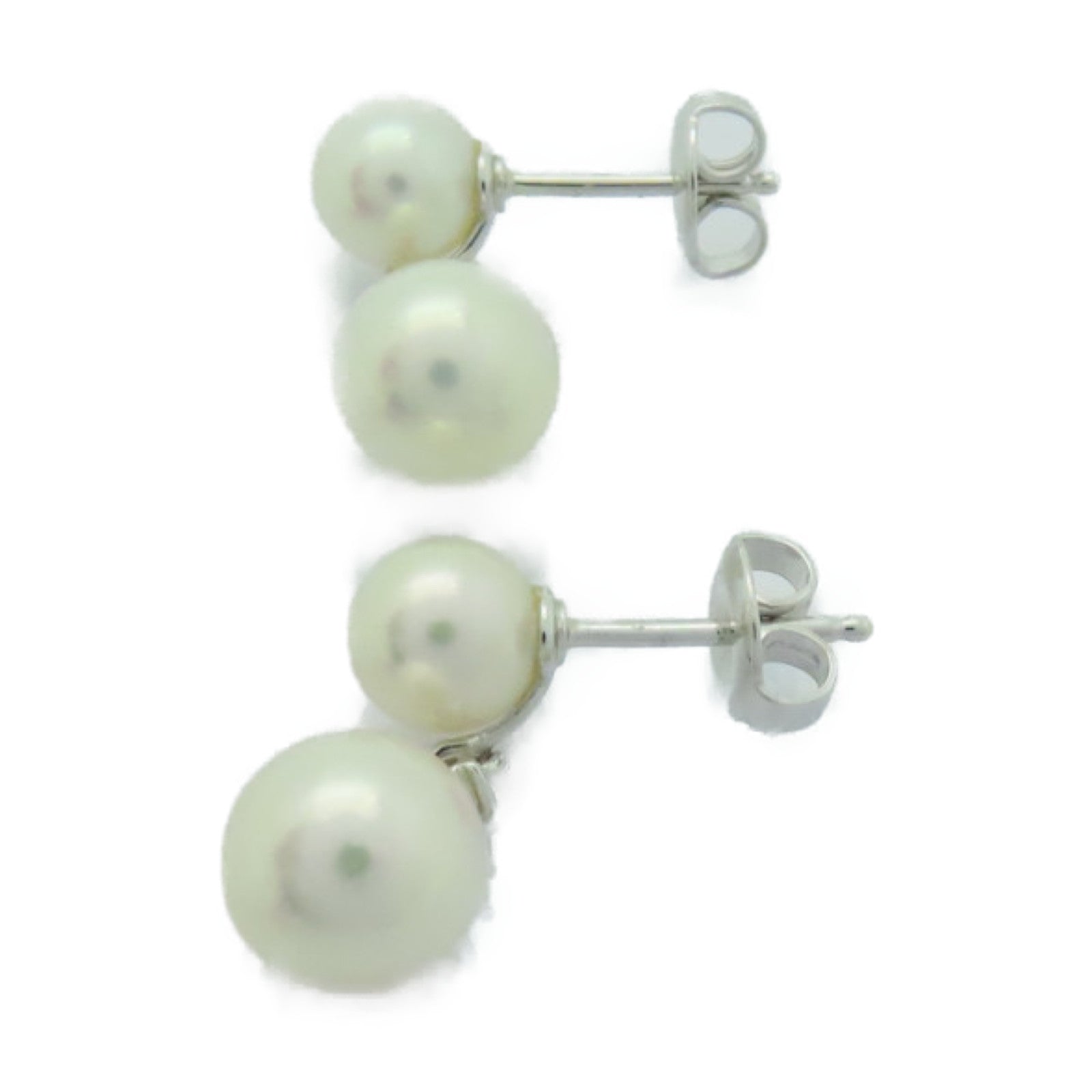 MIKIMOTO 18K白金Pearl Earrings珍珠項鍊
