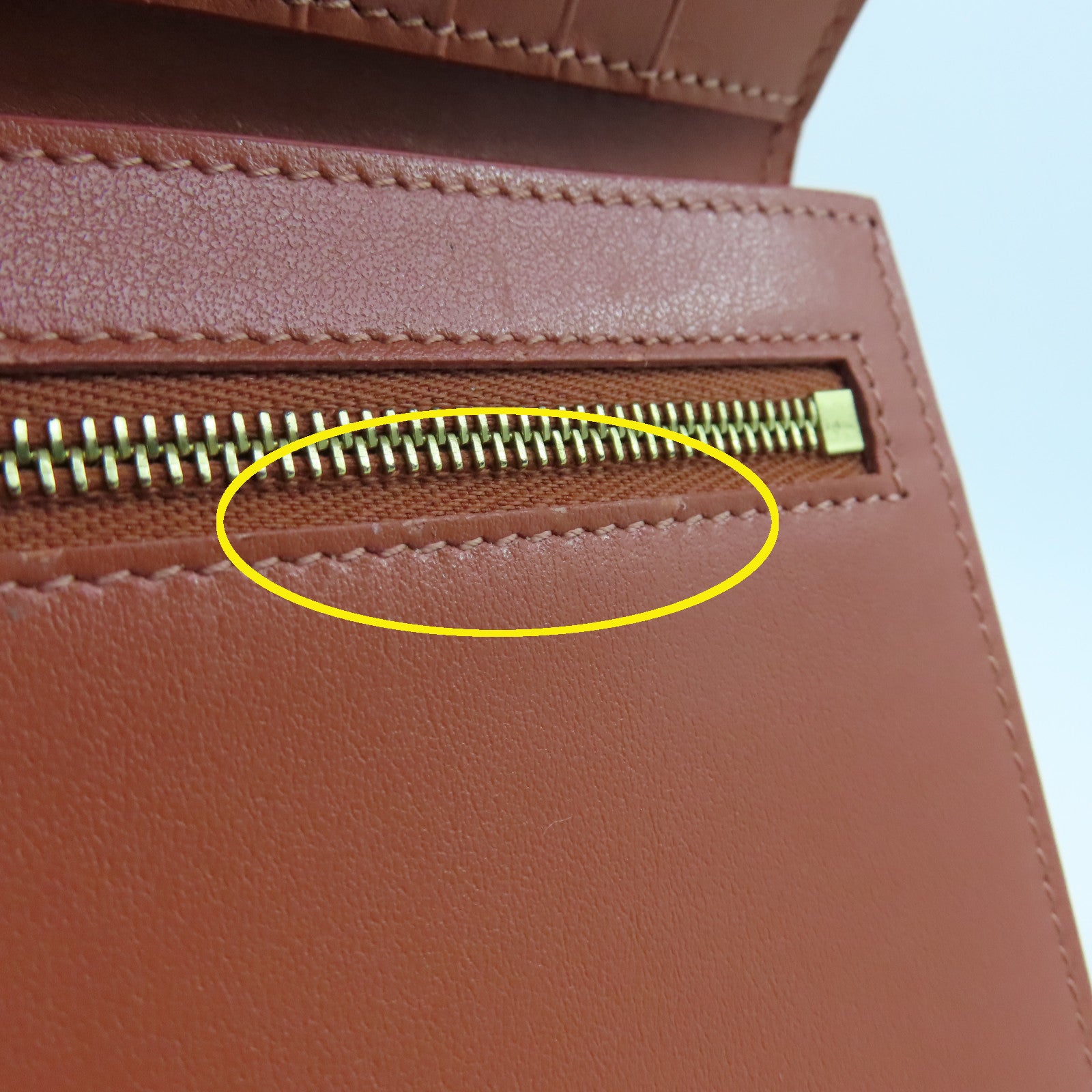 CELINE 【激減優惠】牛皮皮革Wallet金扣錢包粉紅色灰色