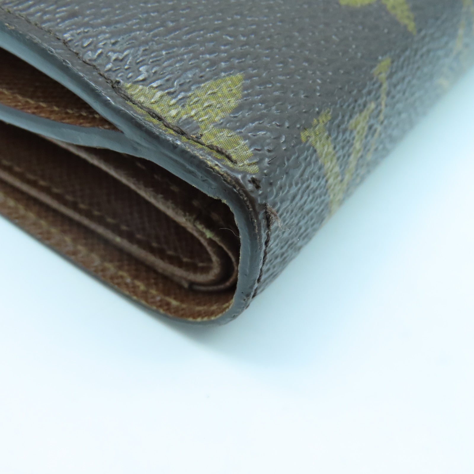 LOUIS VUITTON Monogram Joey Geldborse Wallet金扣錢包啡色