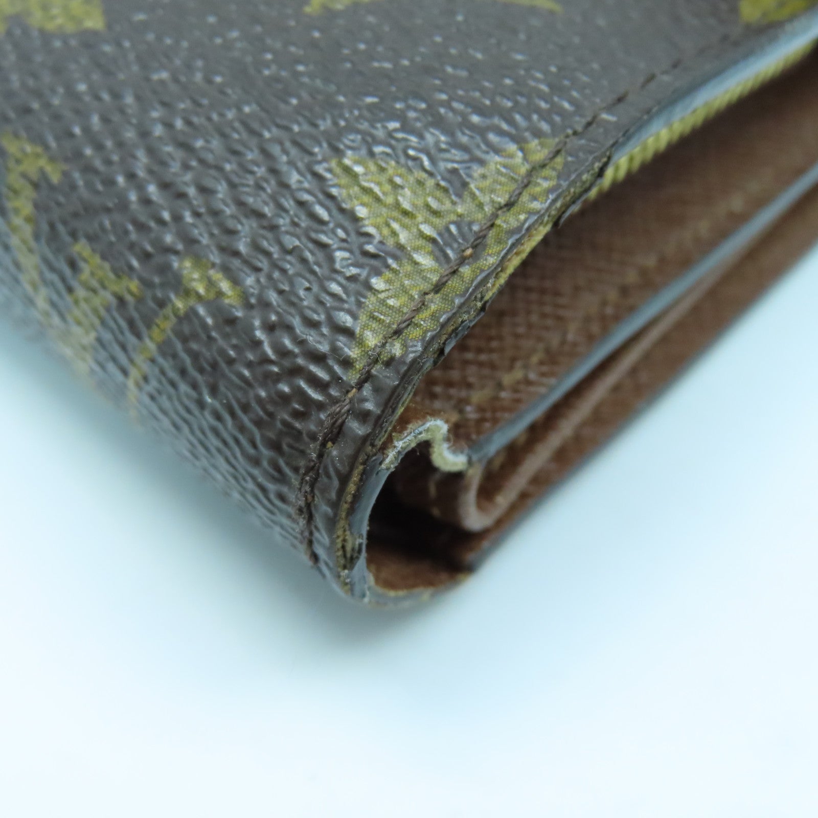 LOUIS VUITTON Monogram Joey Geldborse Wallet金扣錢包啡色