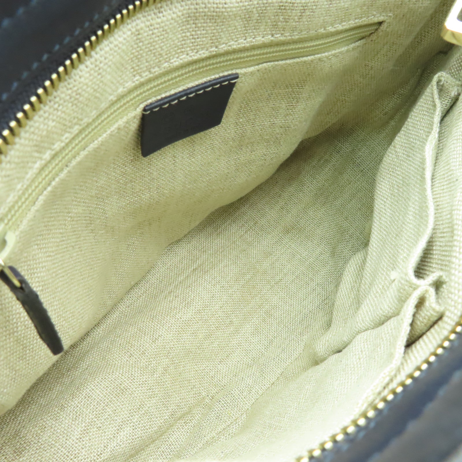 GUCCI 牛皮皮革2 Way Shoulder金扣手挽肩背兩用袋深藍色