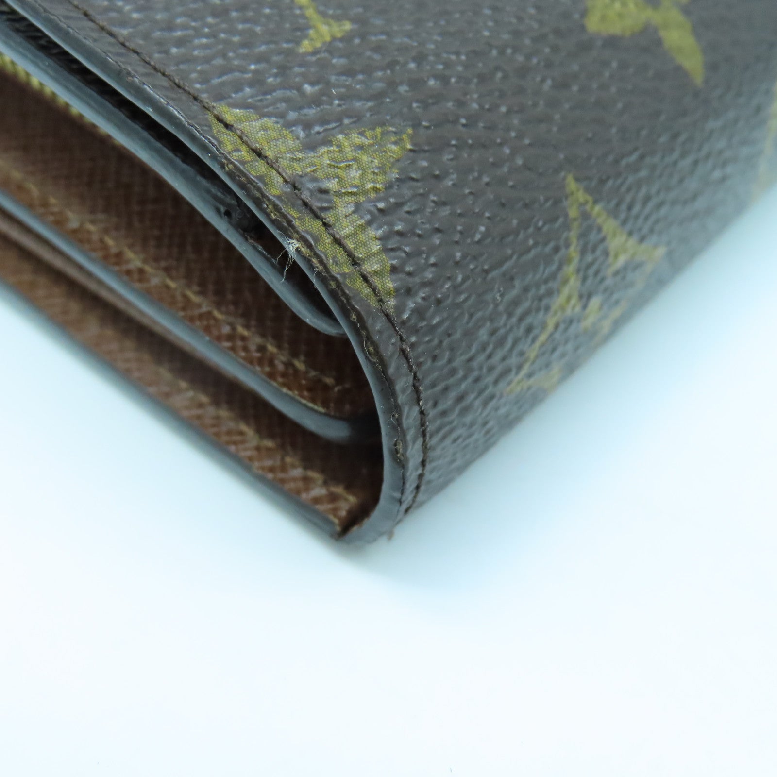 LOUIS VUITTON Monogram Joey Geldborse Wallet金扣錢包啡色