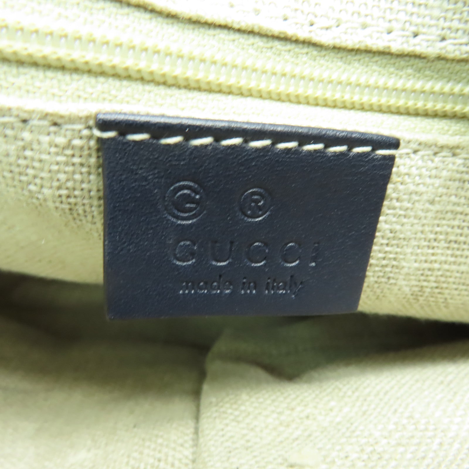 GUCCI 牛皮皮革2 Way Shoulder金扣手挽肩背兩用袋深藍色