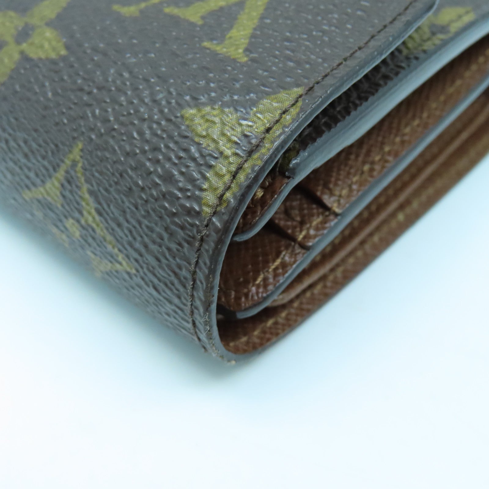 LOUIS VUITTON Monogram Joey Geldborse Wallet金扣錢包啡色