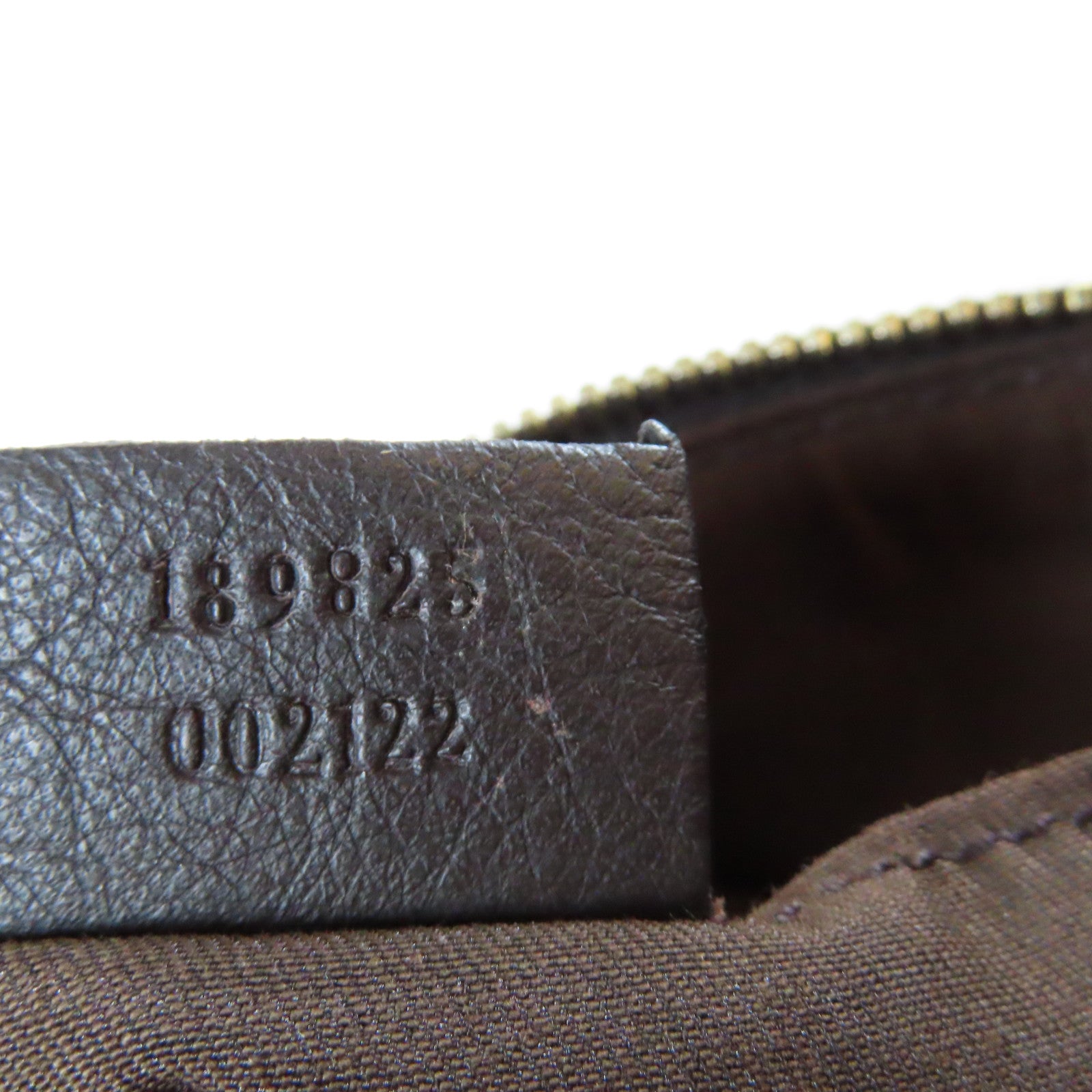 GUCCI 帆布Handbag金扣手挽袋啡色