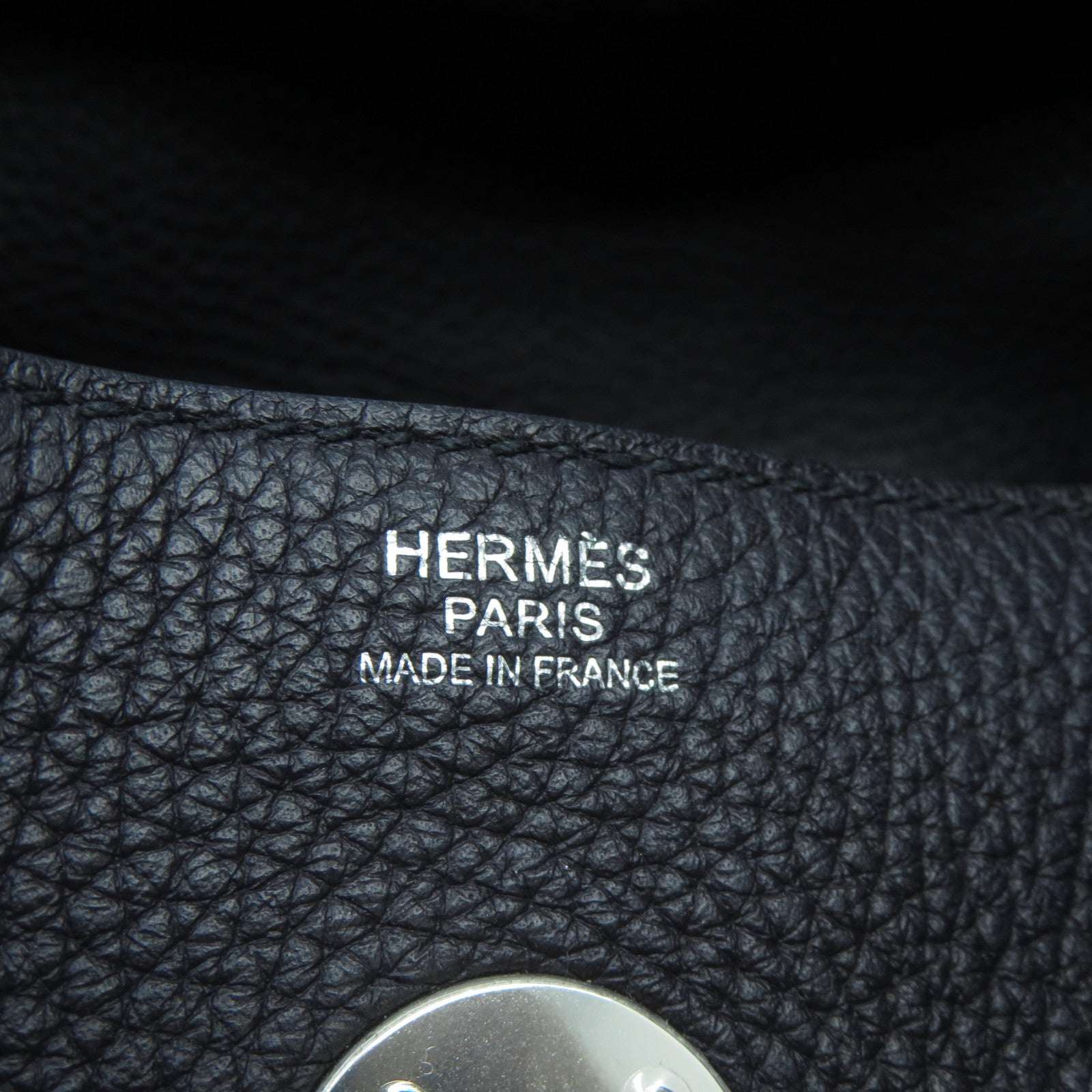 HERMES Clemence皮革Lindy 30銀扣手挽肩背兩用袋Prunoir葡萄紫色