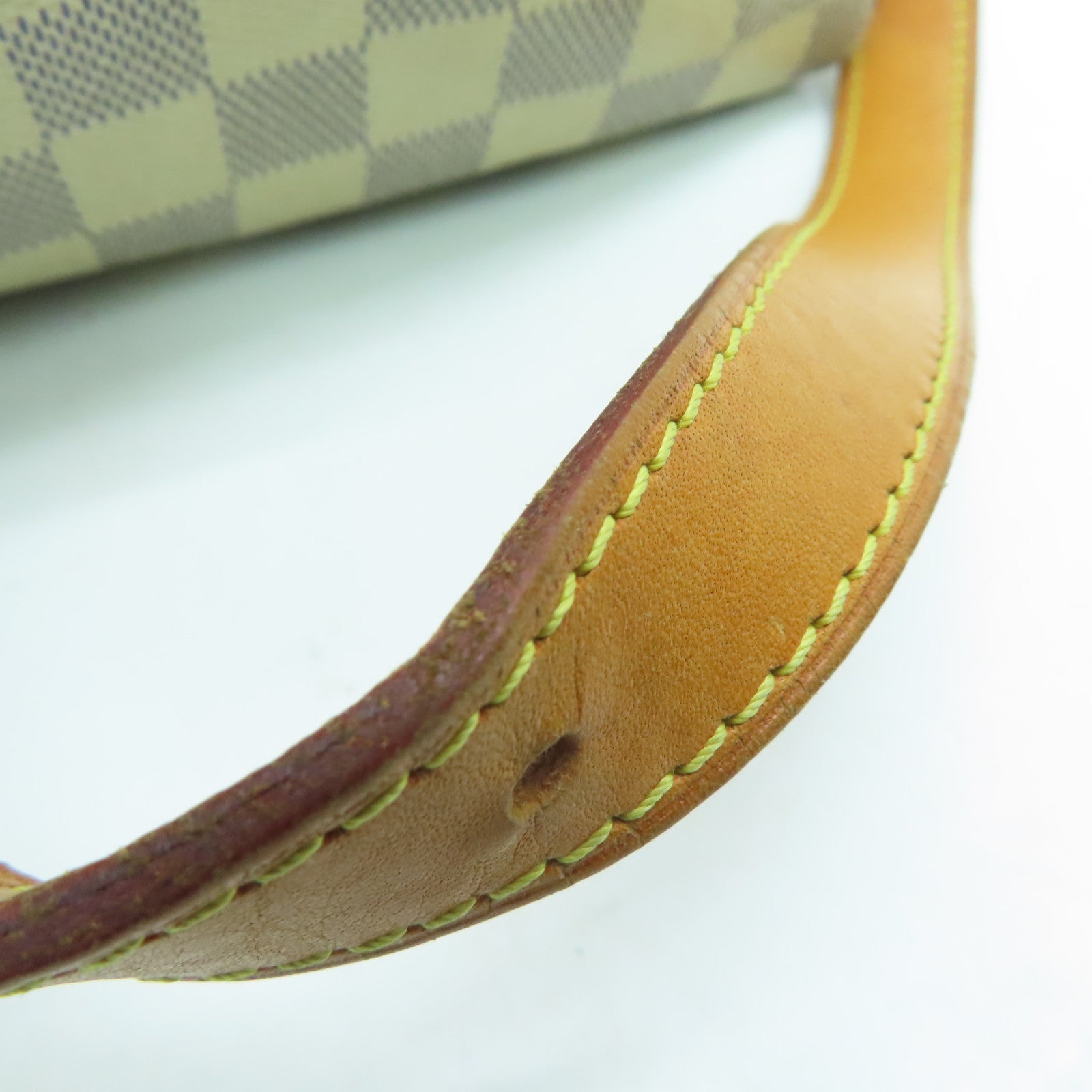 LOUIS VUITTON Damier Azur Speedy 30 Bandouliere金扣手挽肩背兩用袋白色