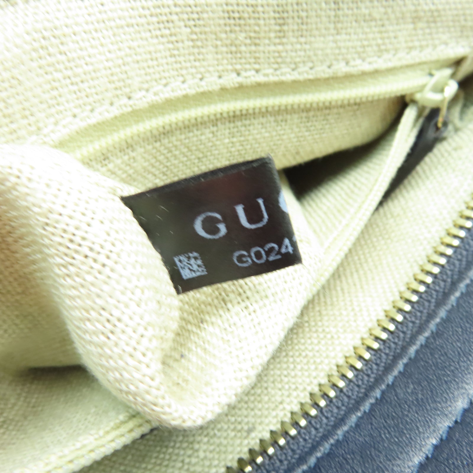 GUCCI 牛皮皮革2 Way Shoulder金扣手挽肩背兩用袋深藍色