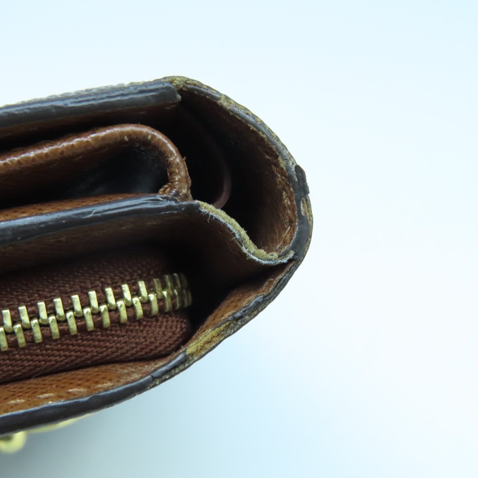 LOUIS VUITTON Monogram Joey Geldborse Wallet金扣錢包啡色