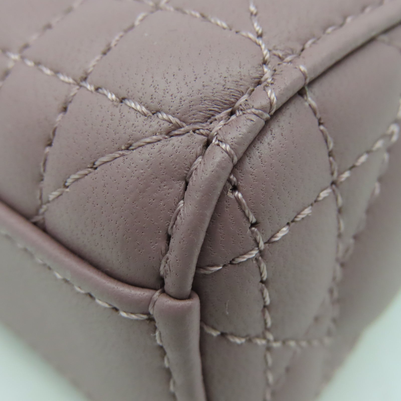 Dior 羊皮皮革Mini Lady D Joy 2Way Shoulder Bag手挽肩背兩用袋紫色