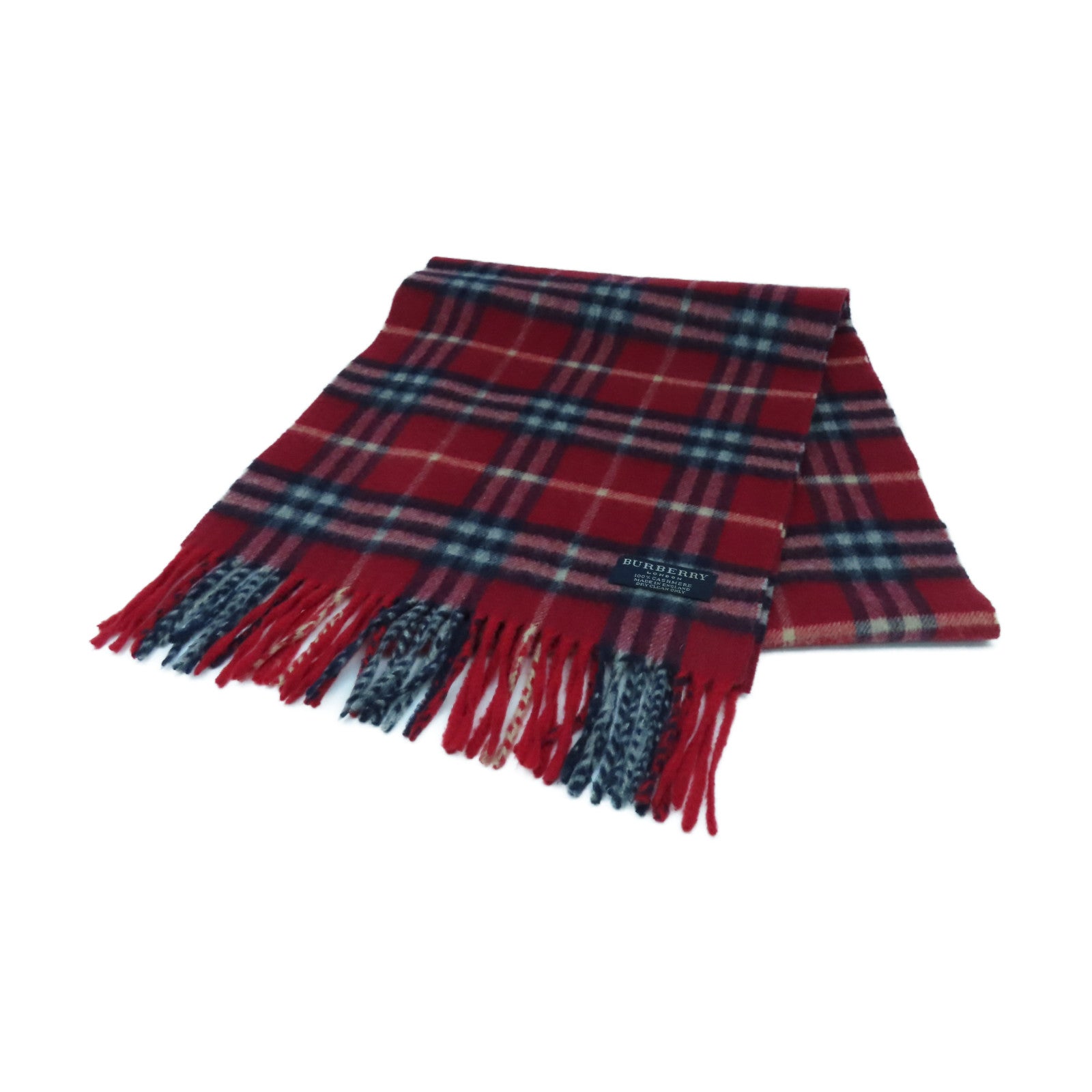 BURBERRY 【激減優惠】羊絨Cashmere Scarf 圍巾紅色