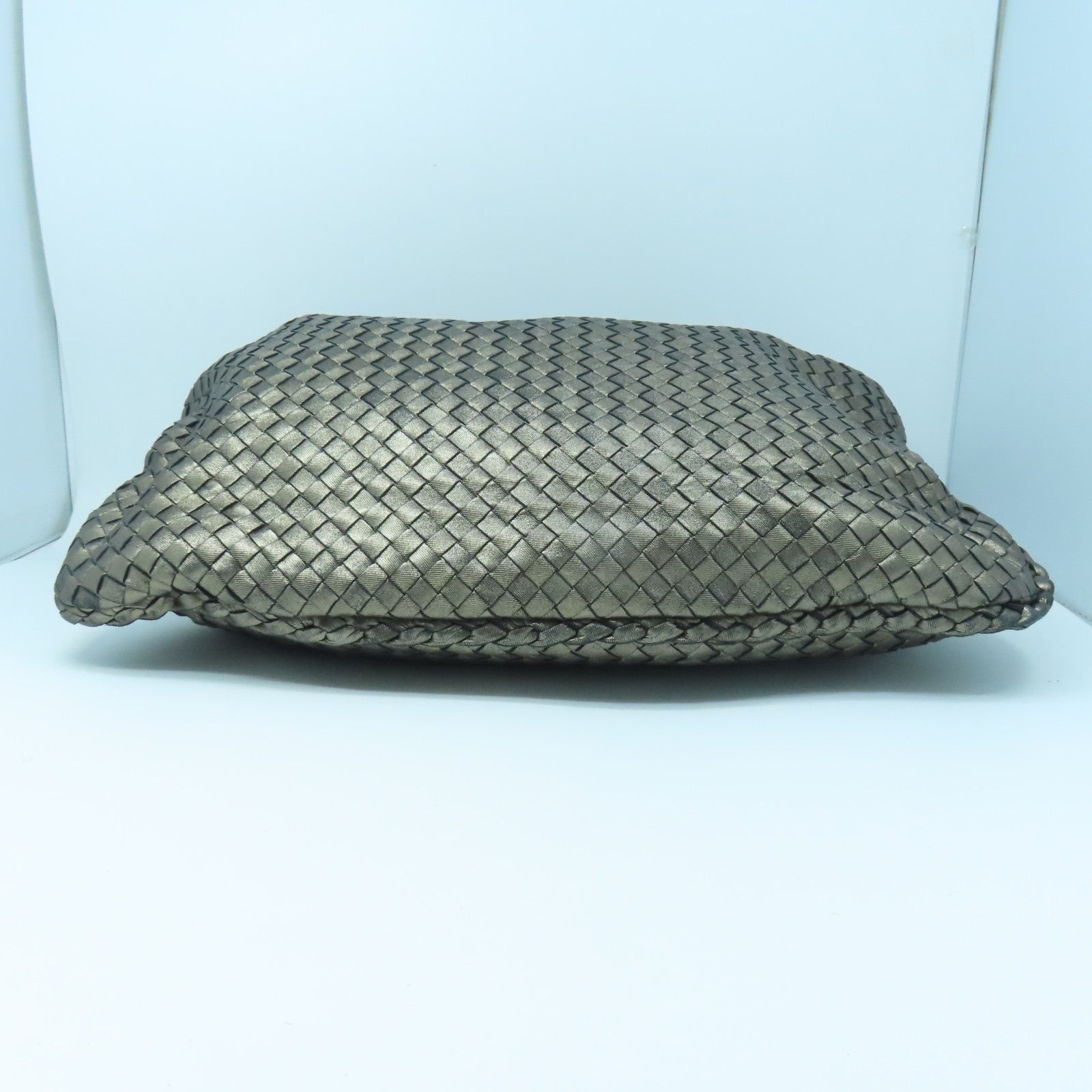 BOTTEGA VENETA Textured Leather Shoulder Bag Brown