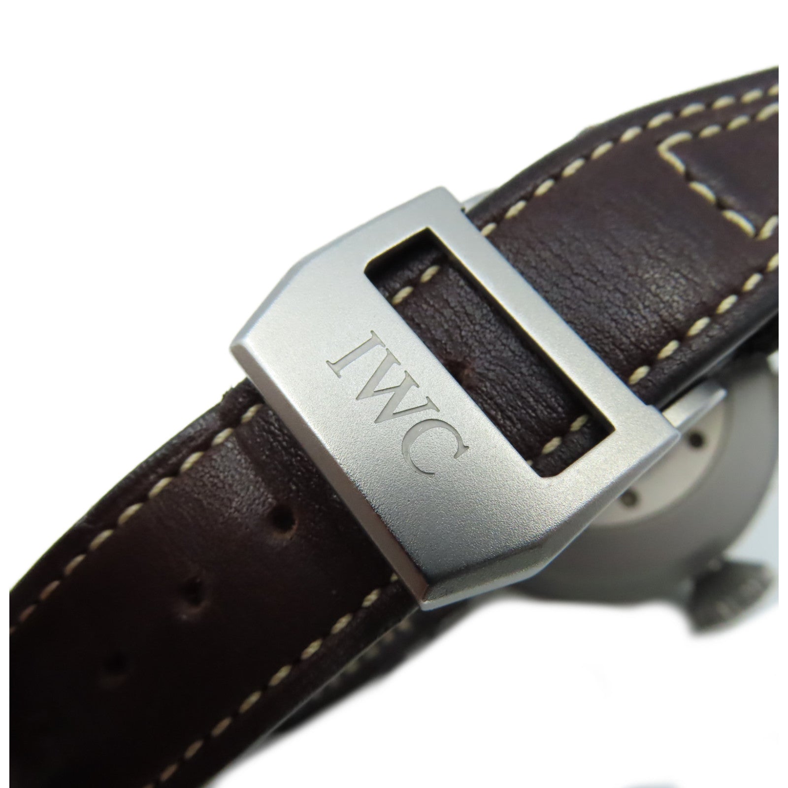 IWC Big Pilot Watch鈦金屬牛皮皮革帶自動機芯手錶黑色