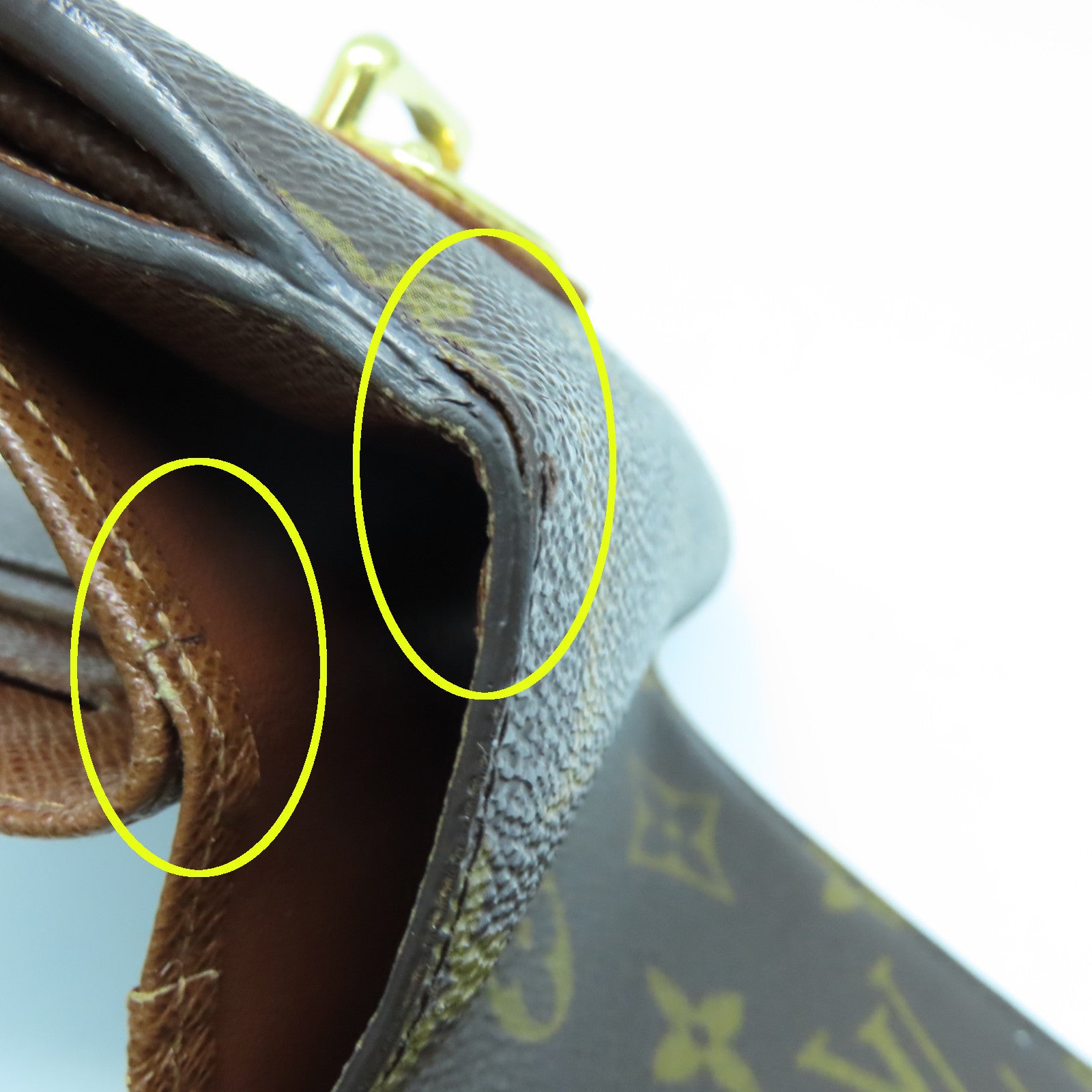 LOUIS VUITTON Monogram Joey Geldborse Wallet金扣錢包啡色