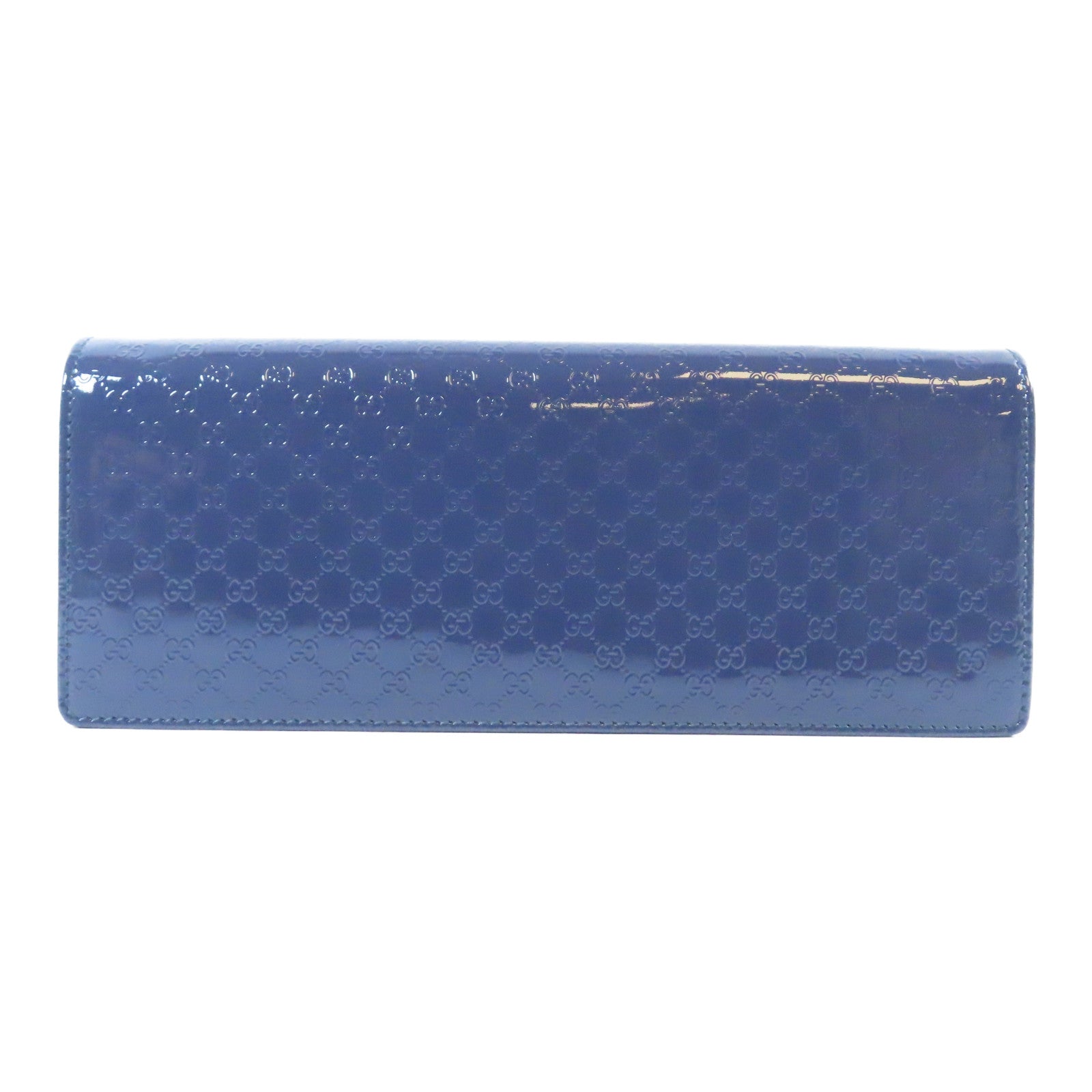GUCCI 漆皮皮革Clutch金扣手拿包紫色