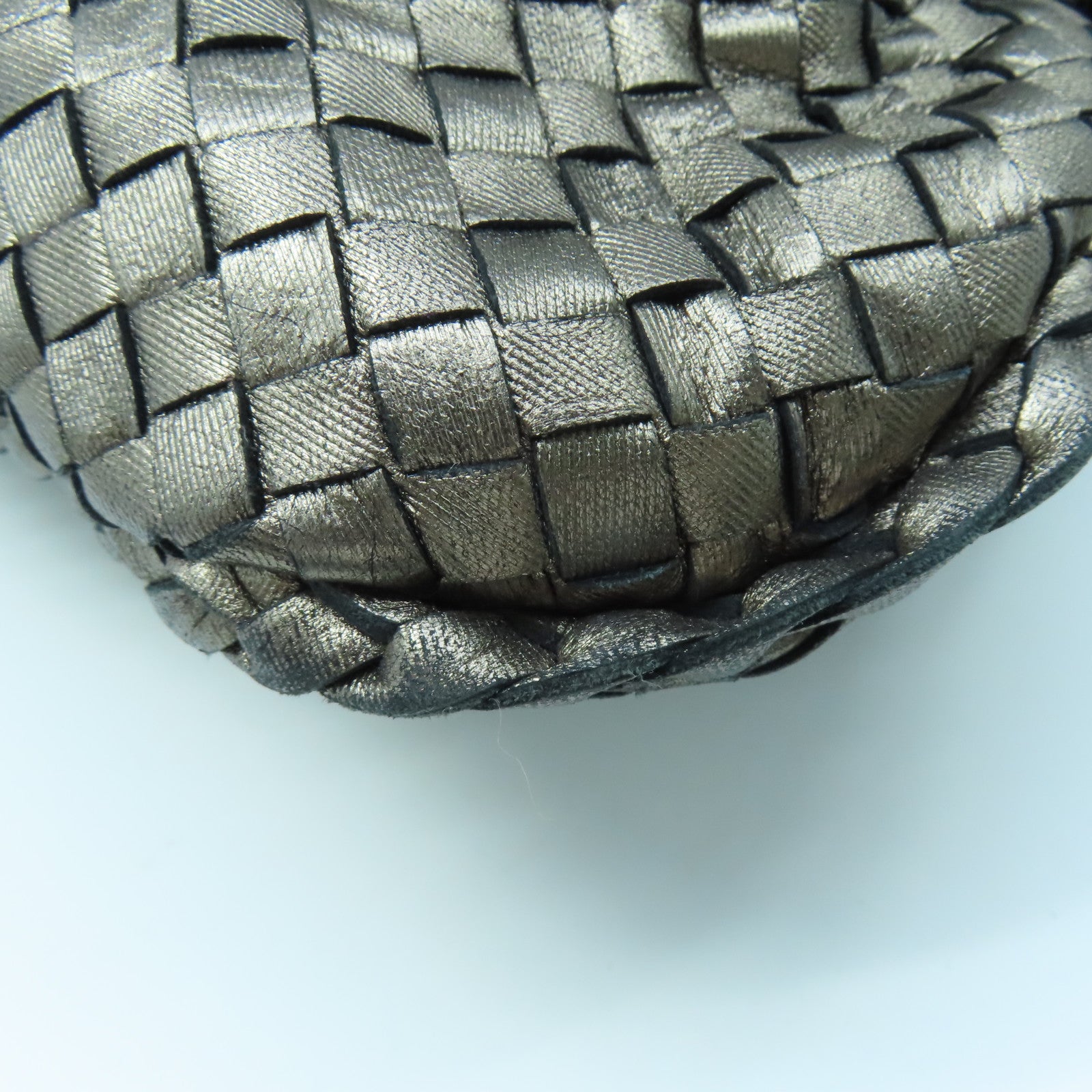 BOTTEGA VENETA Textured Leather Shoulder Bag Brown