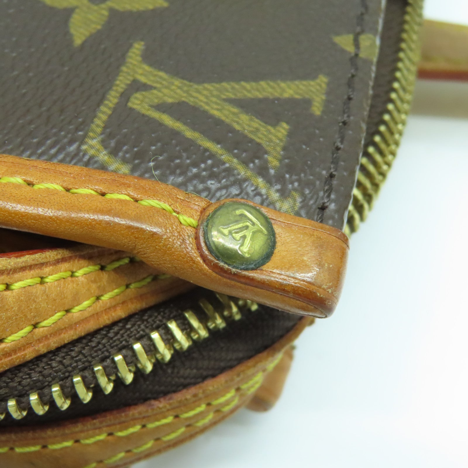 LOUIS VUITTON Monogram Popincort Haut金扣肩背袋啡色