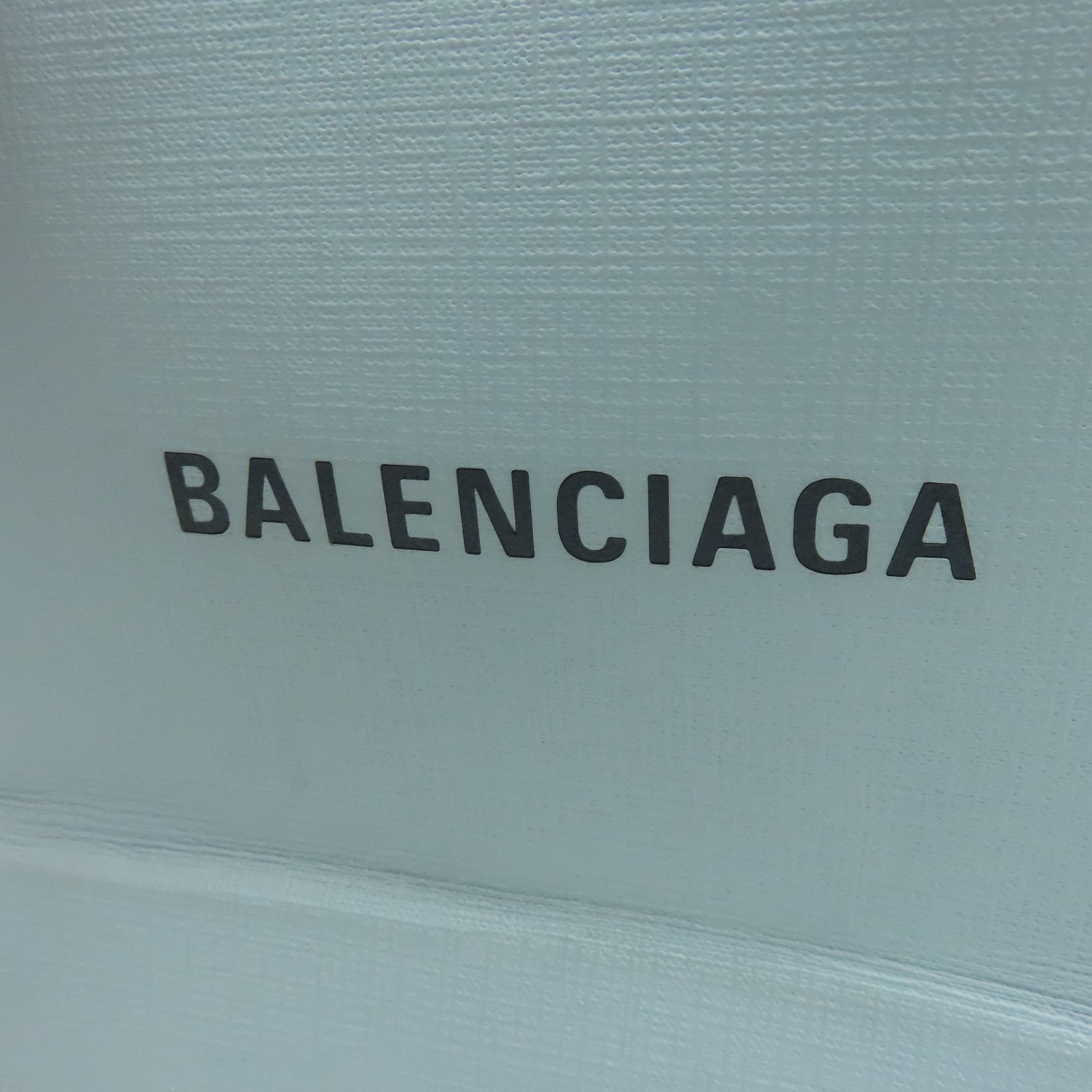 BALENCIAGA 牛皮皮革Shopping Bag XXS银扣手挽肩背两用袋灰色