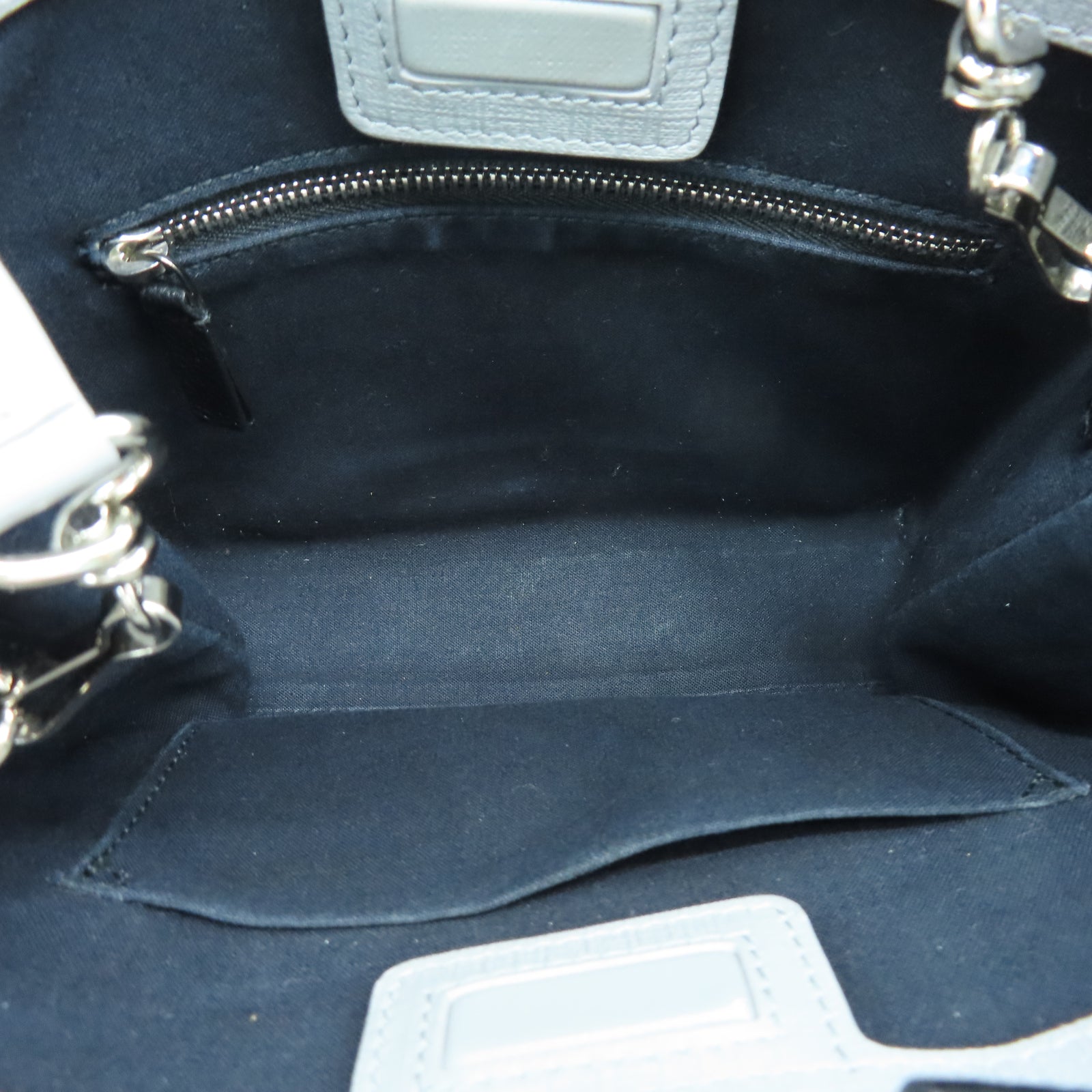 BALENCIAGA 牛皮皮革Shopping Bag XXS银扣手挽肩背两用袋灰色
