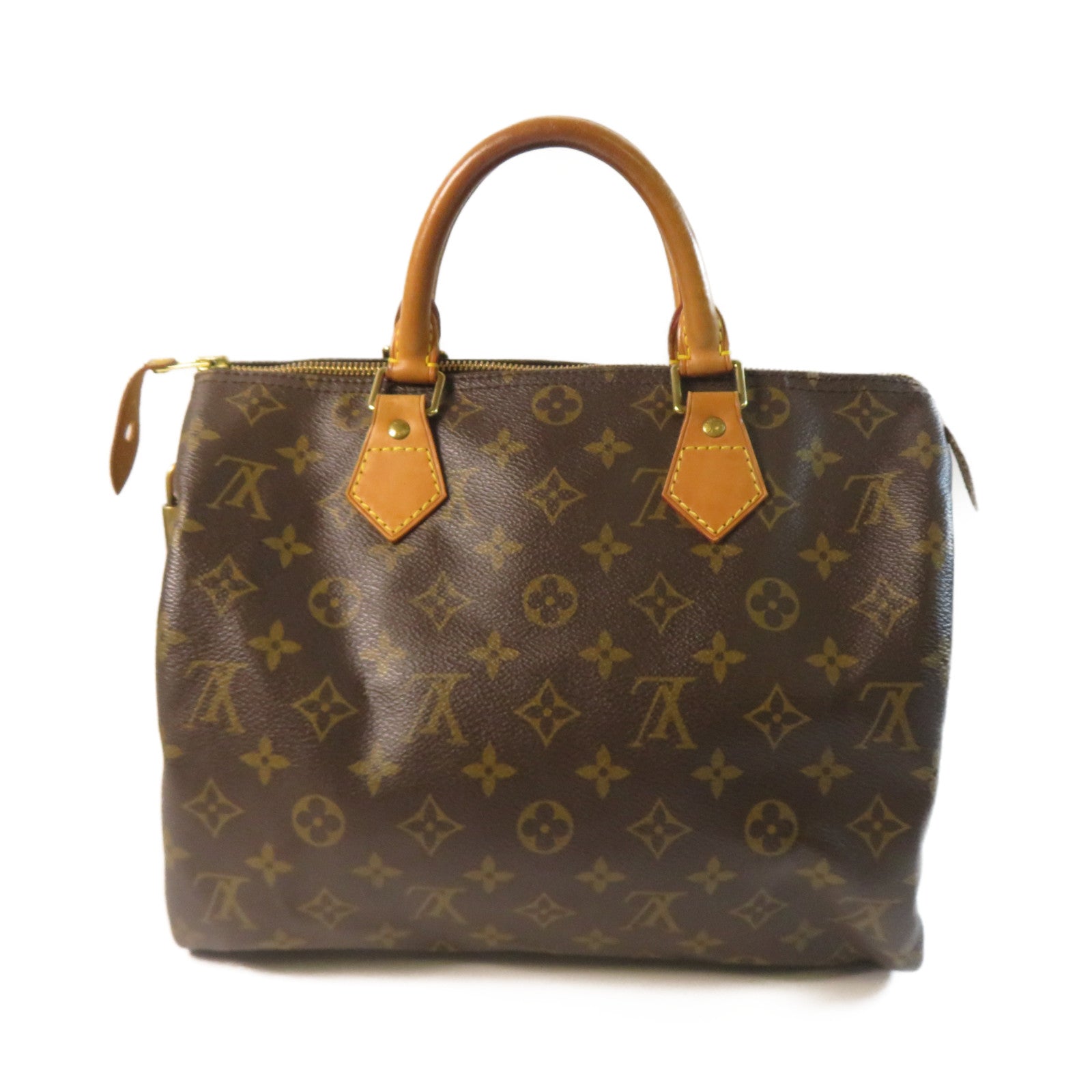 LOUIS VUITTON Monogram Speedy 30金扣手挽袋啡色