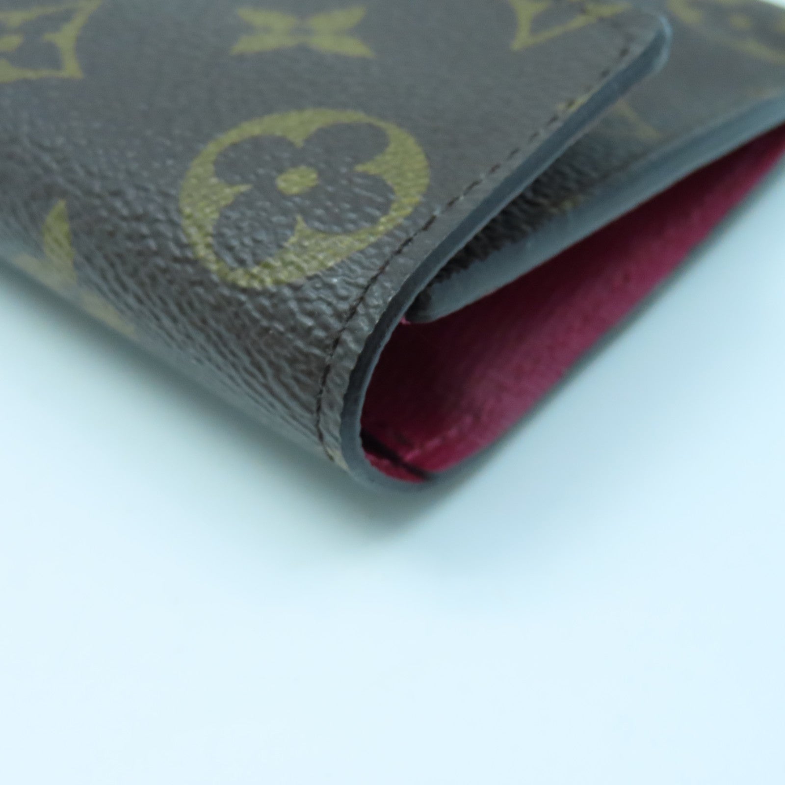 LOUIS VUITTON Monogram Long wallet金扣長錢包啡色/紫色