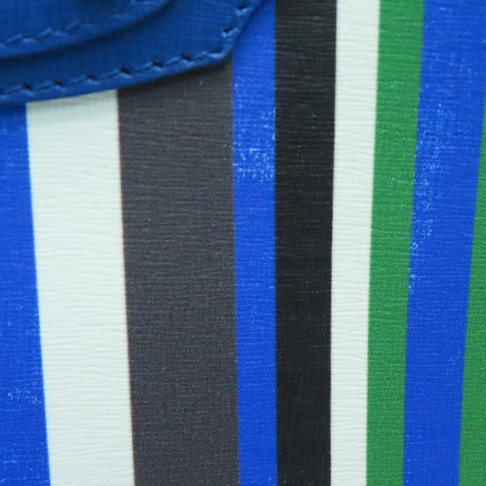 BALENCIAGA 【激減優惠】牛皮皮革Multicolor Stripe Leather Papier A6 Tote手挽肩背兩用袋藍色