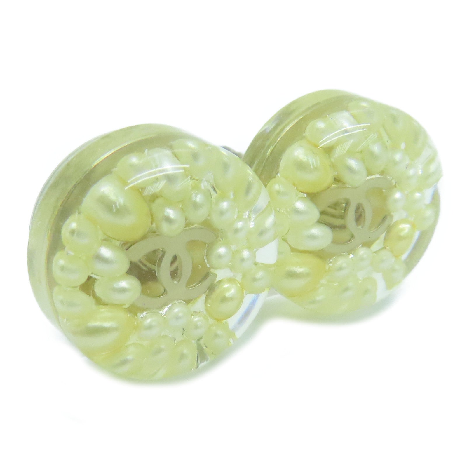 CHANEL 金屬Earrings耳環#13黃色