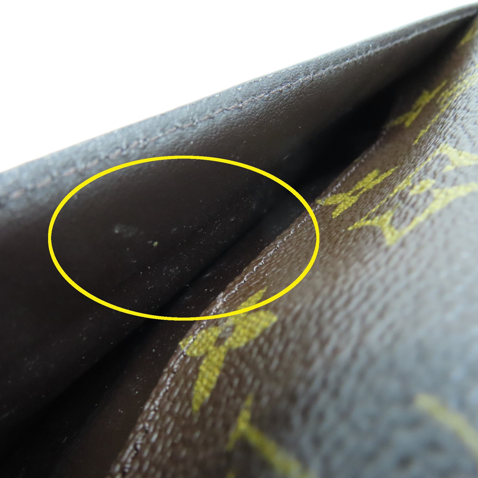 LOUIS VUITTON Monogram Long wallet金扣長錢包啡色/紫色