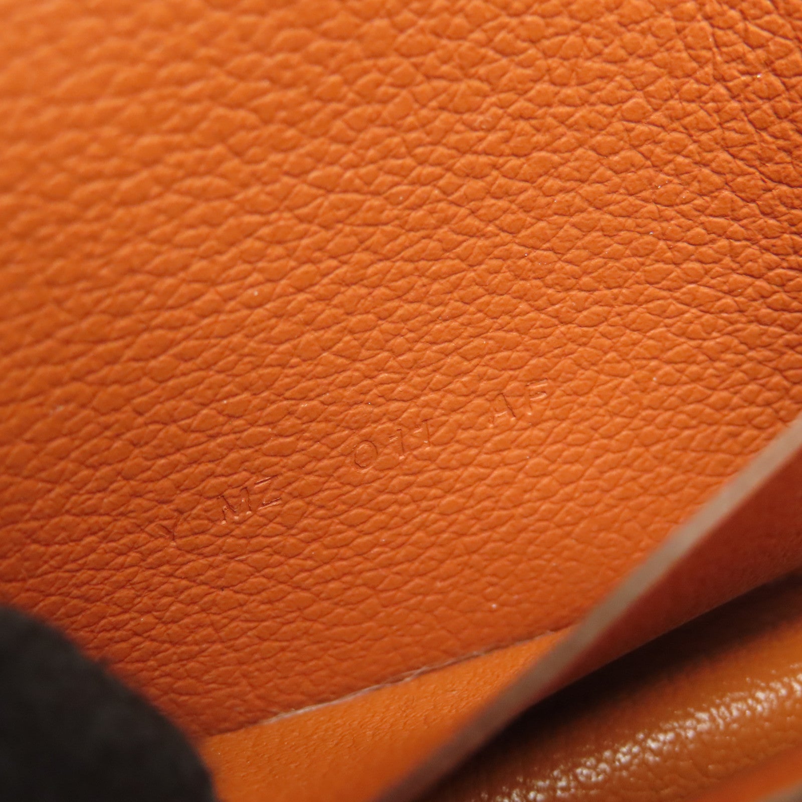 HERMES Evercolor皮革Constance Slim金扣錢包Vert-De-Gris棕色