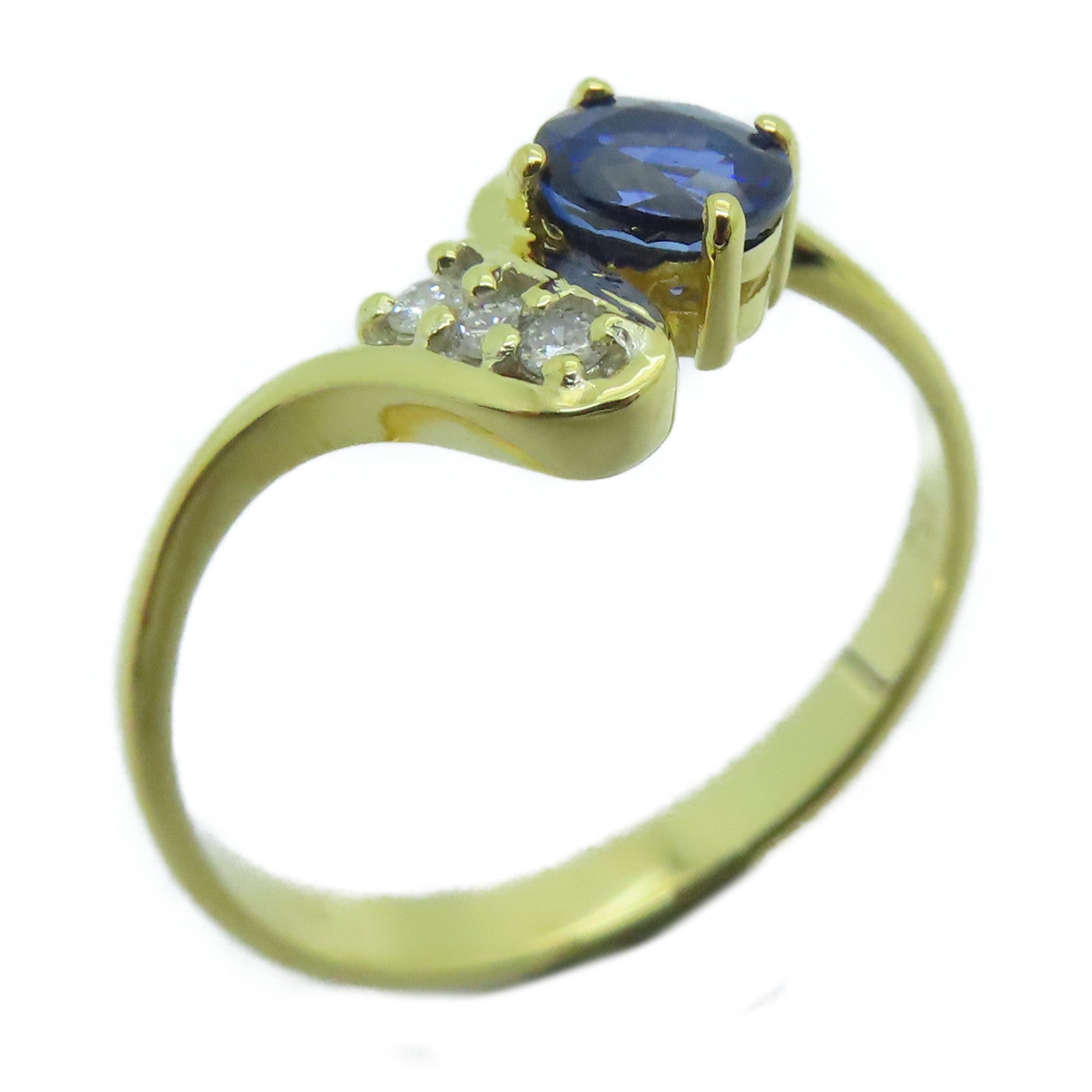 JEWELRY [Sharp Discount] 18K Gold Sapphire Ring Sapphire Ring US#6.0