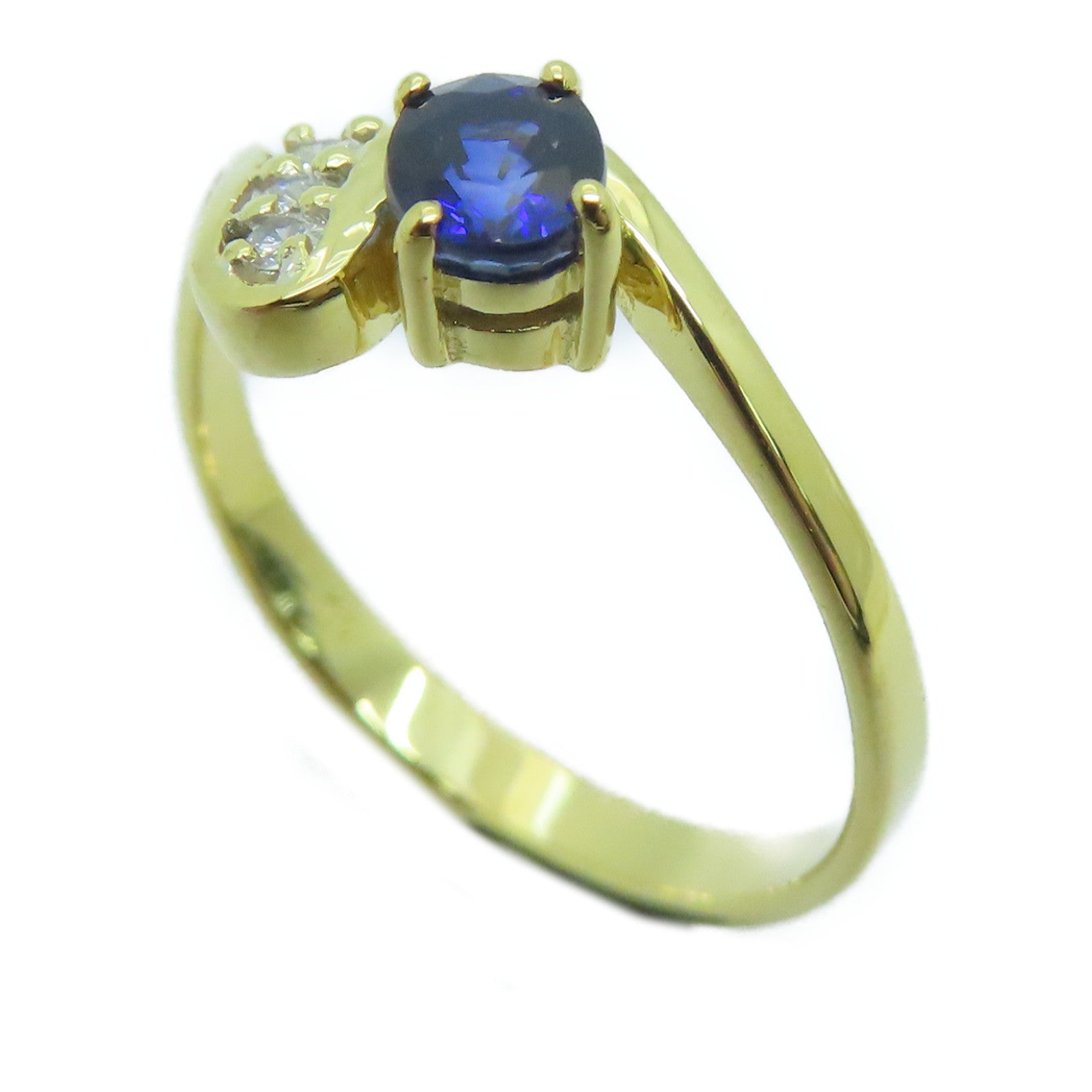 JEWELRY [Sharp Discount] 18K Gold Sapphire Ring Sapphire Ring US#6.0