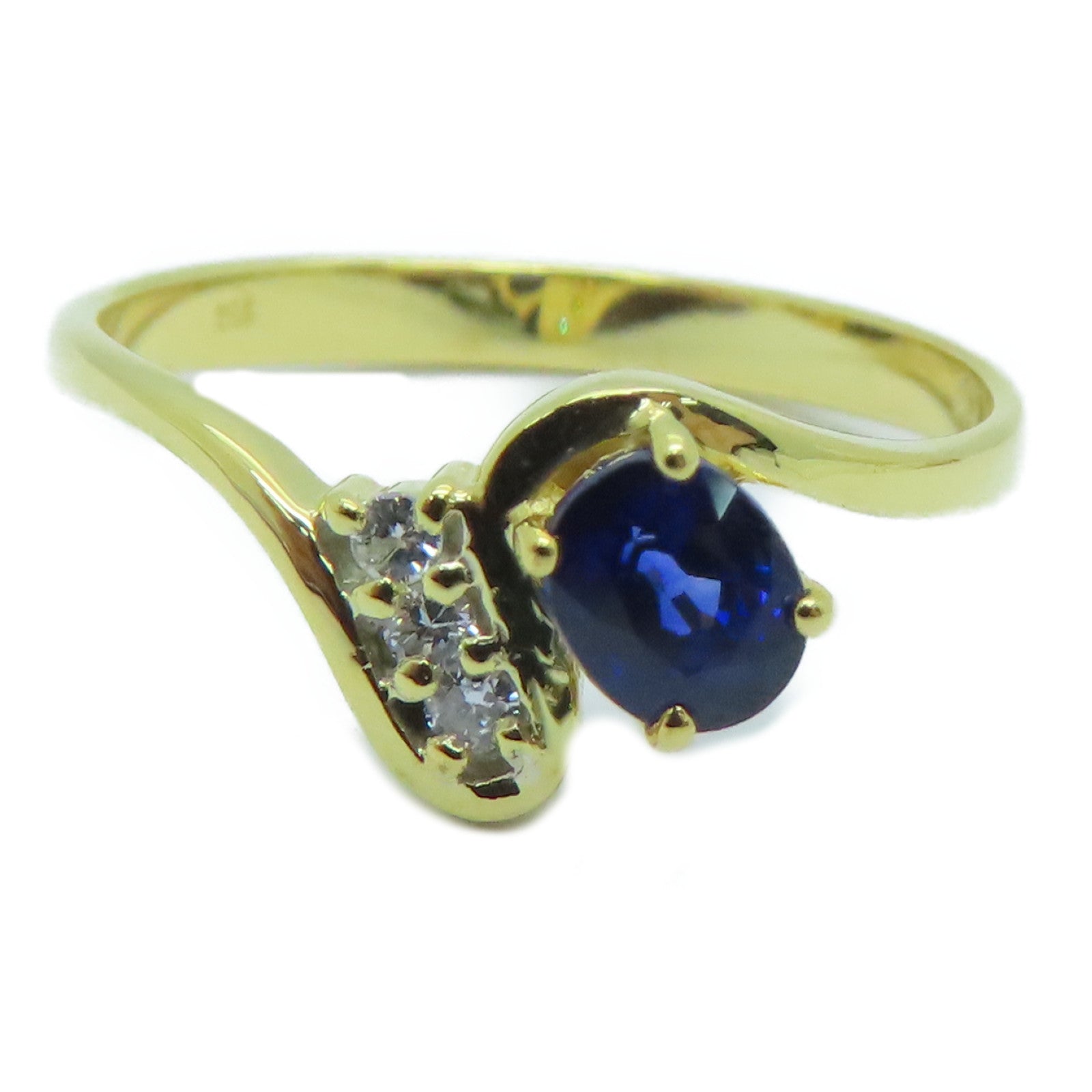 JEWELRY [Sharp Discount] 18K Gold Sapphire Ring Sapphire Ring US#6.0