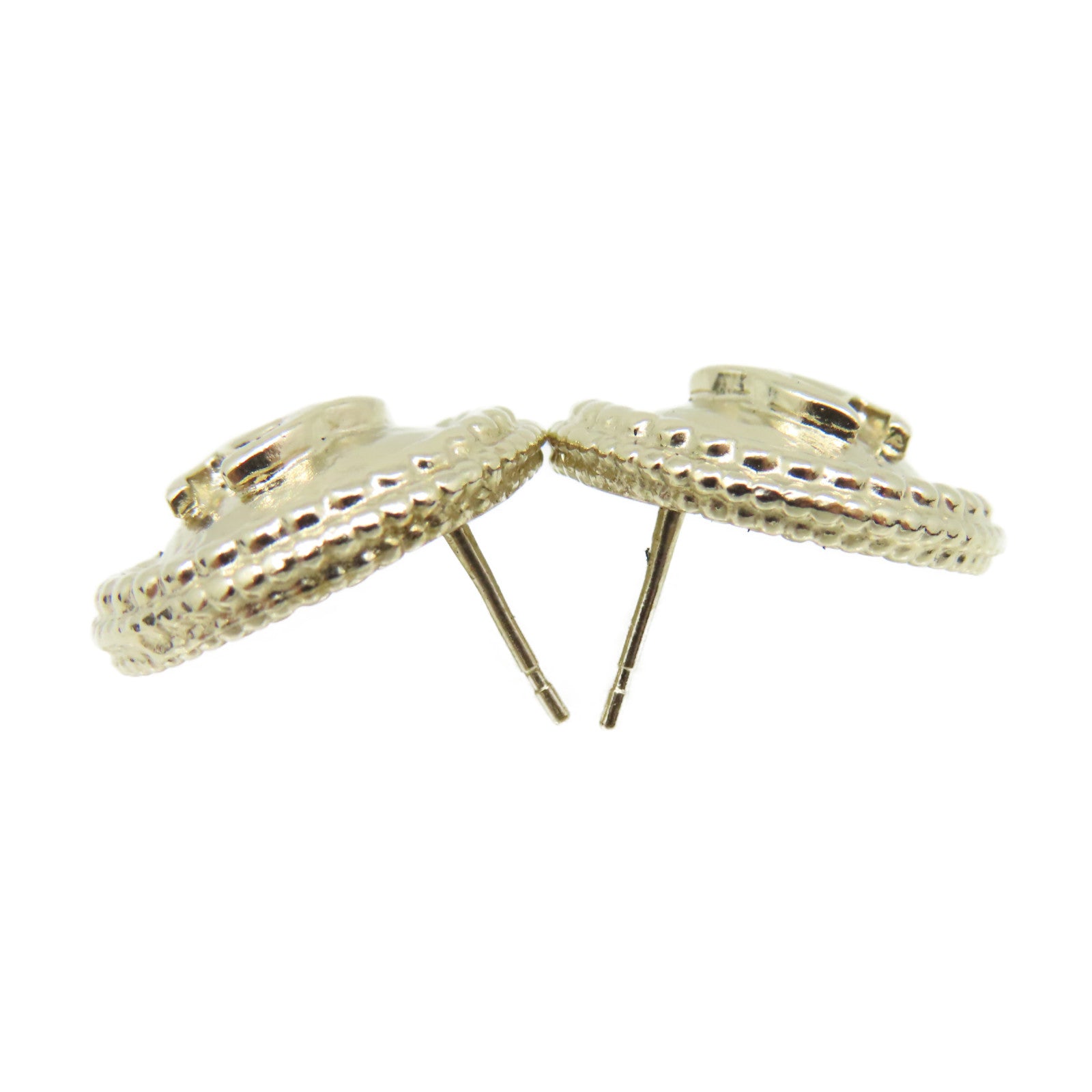 CHANEL 金屬CC Earrings耳環金色