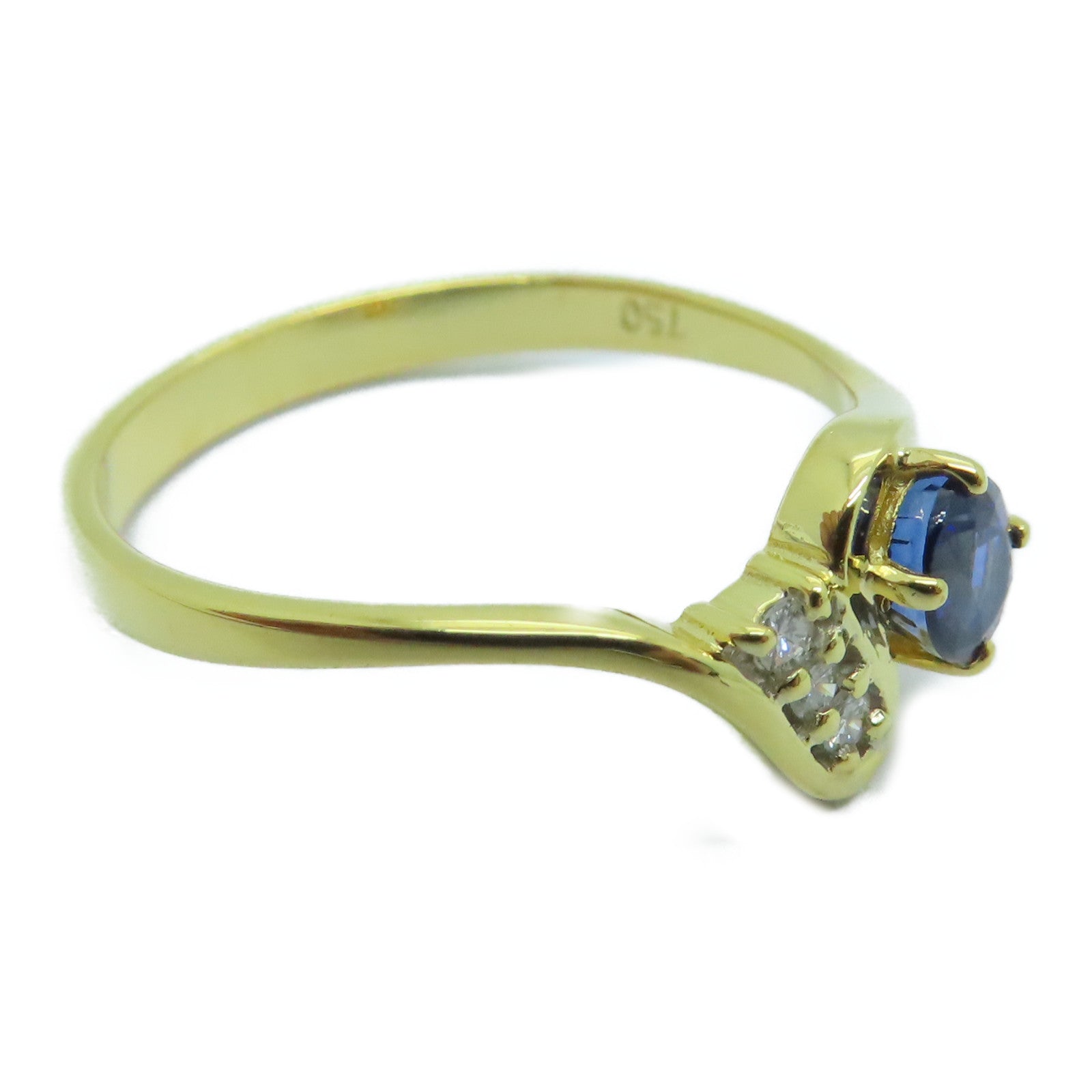 JEWELRY [Sharp Discount] 18K Gold Sapphire Ring Sapphire Ring US#6.0