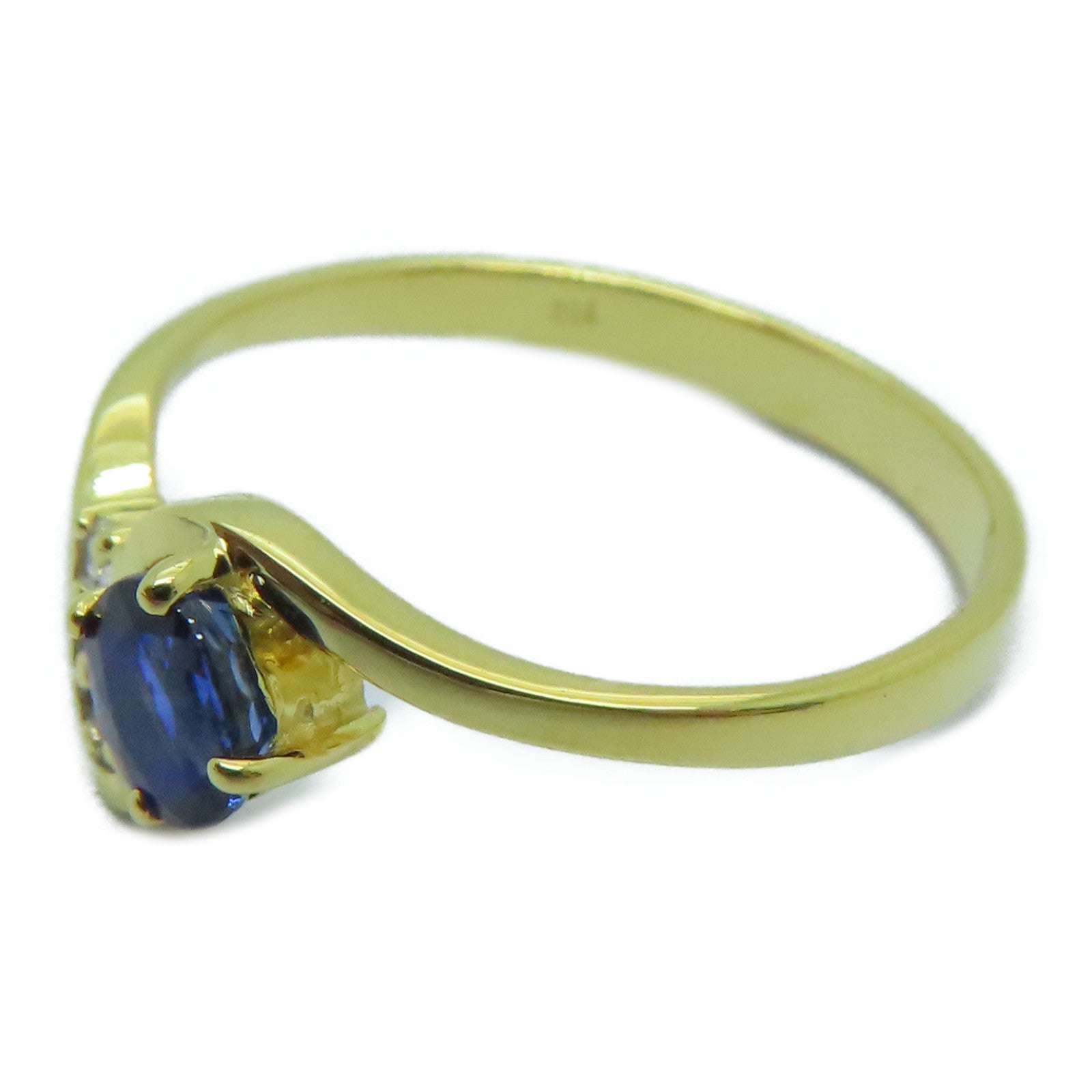 JEWELRY [Sharp Discount] 18K Gold Sapphire Ring Sapphire Ring US#6.0