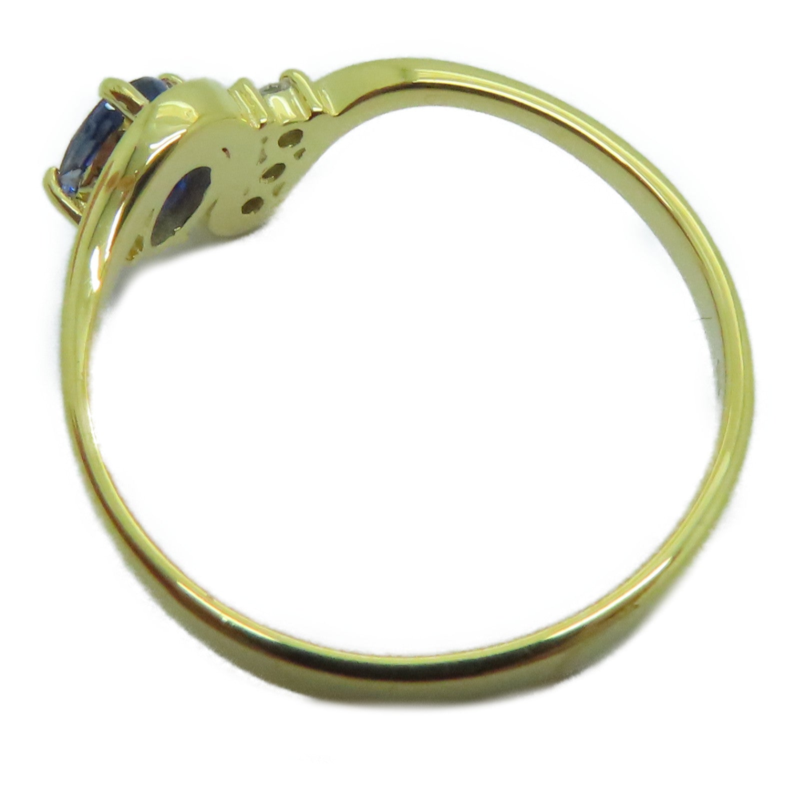 JEWELRY [Sharp Discount] 18K Gold Sapphire Ring Sapphire Ring US#6.0