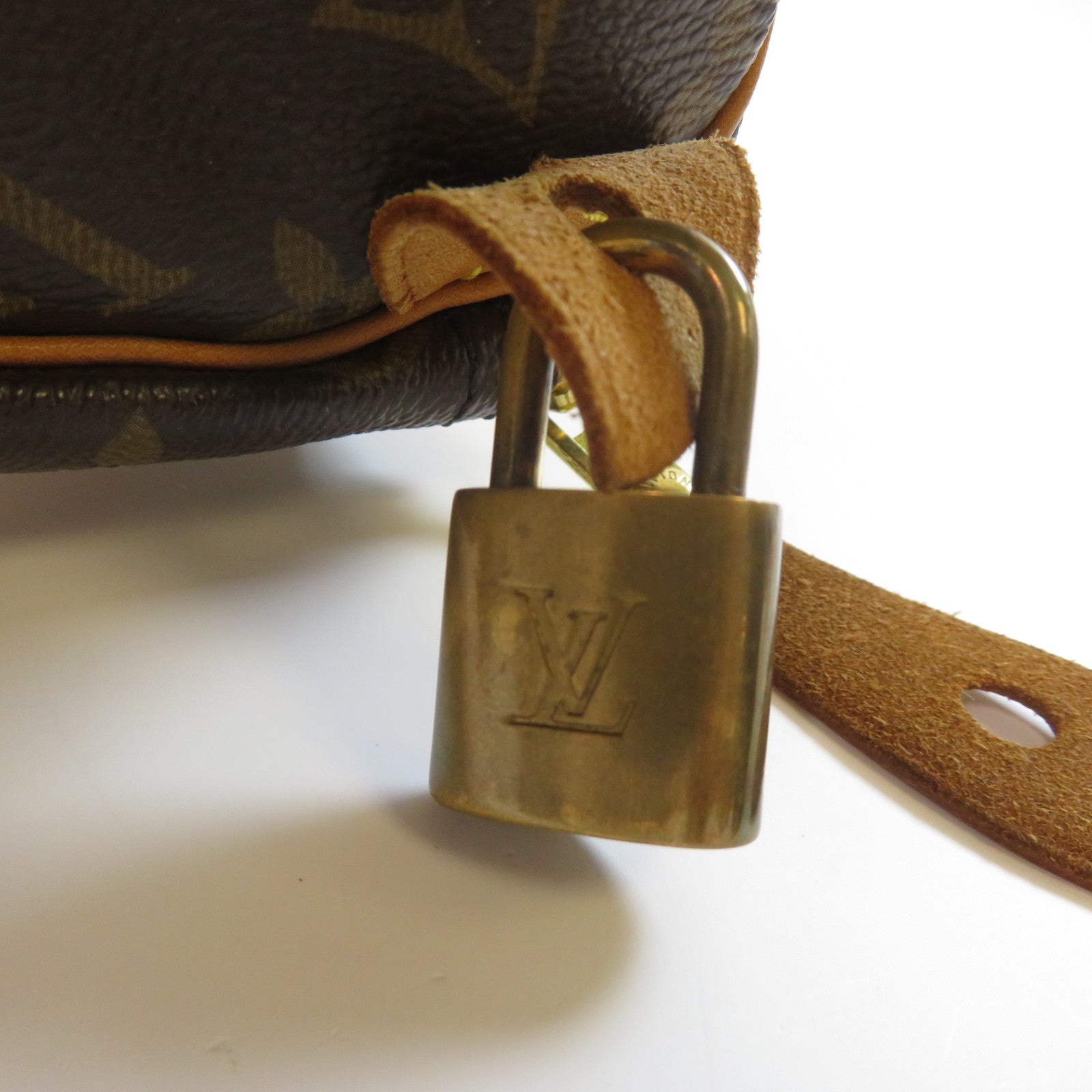 LOUIS VUITTON Monogram Speedy 30金扣手挽袋啡色