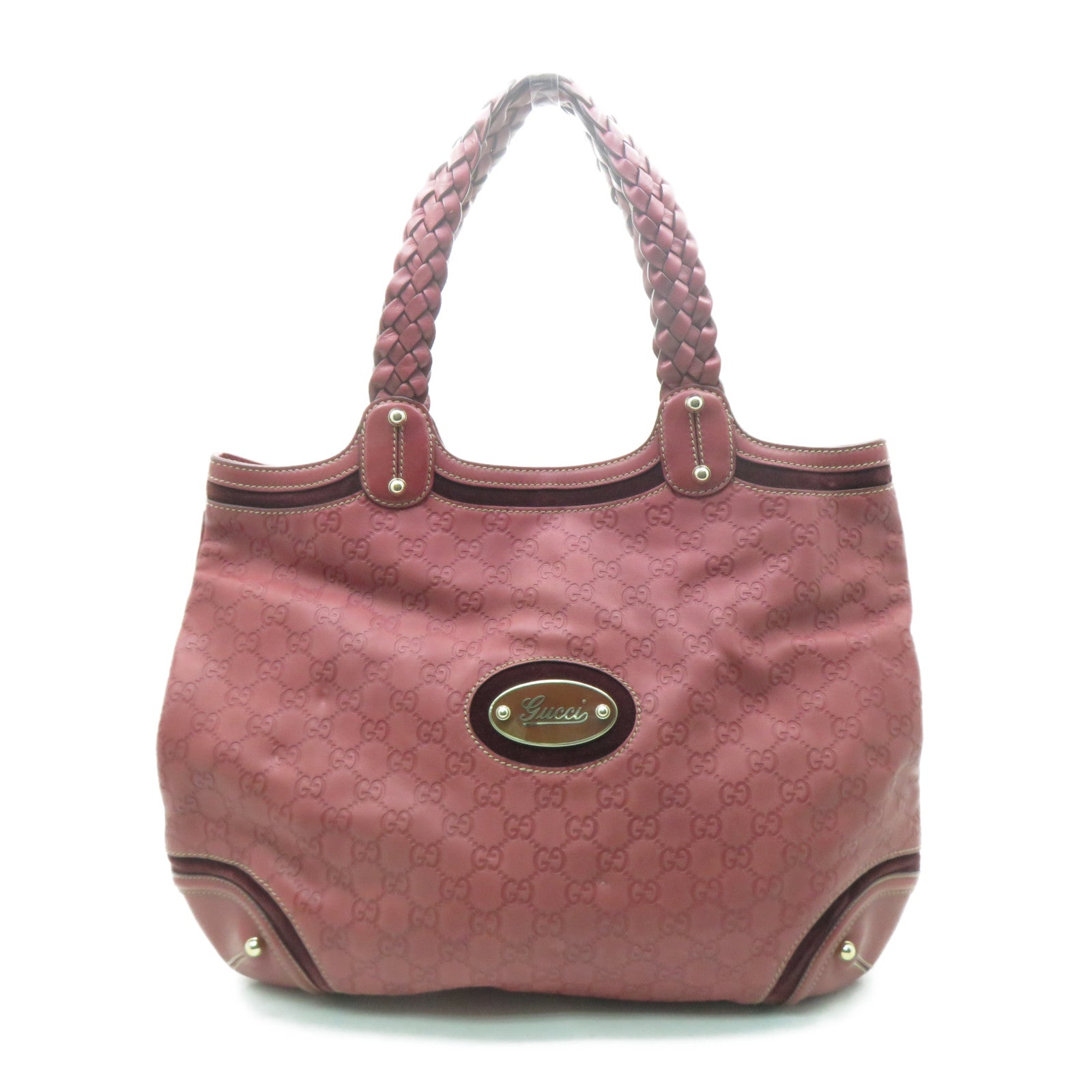 GUCCI 牛皮皮革Shoulder Bag金扣肩背袋紅色