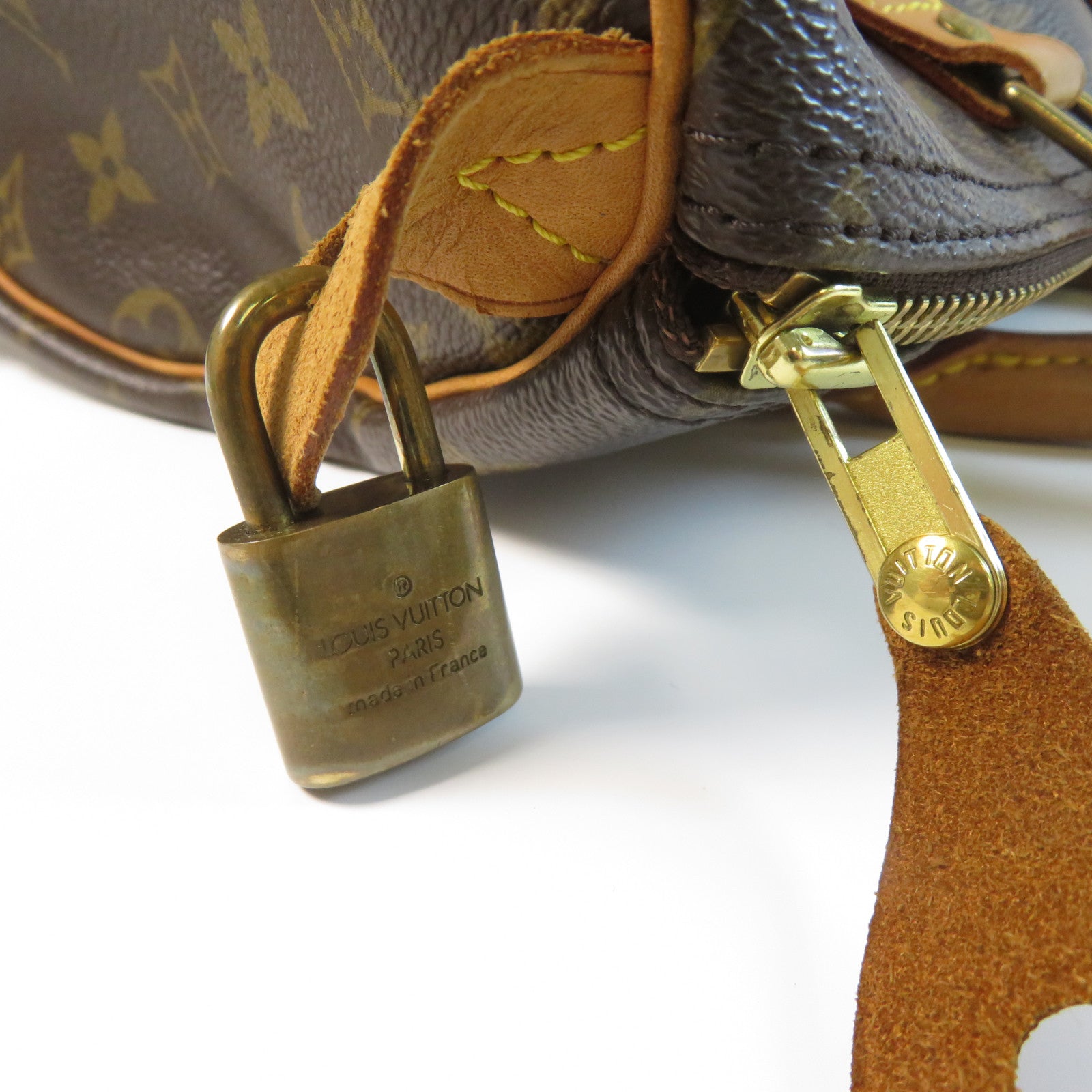 LOUIS VUITTON Monogram Speedy 30金扣手挽袋啡色