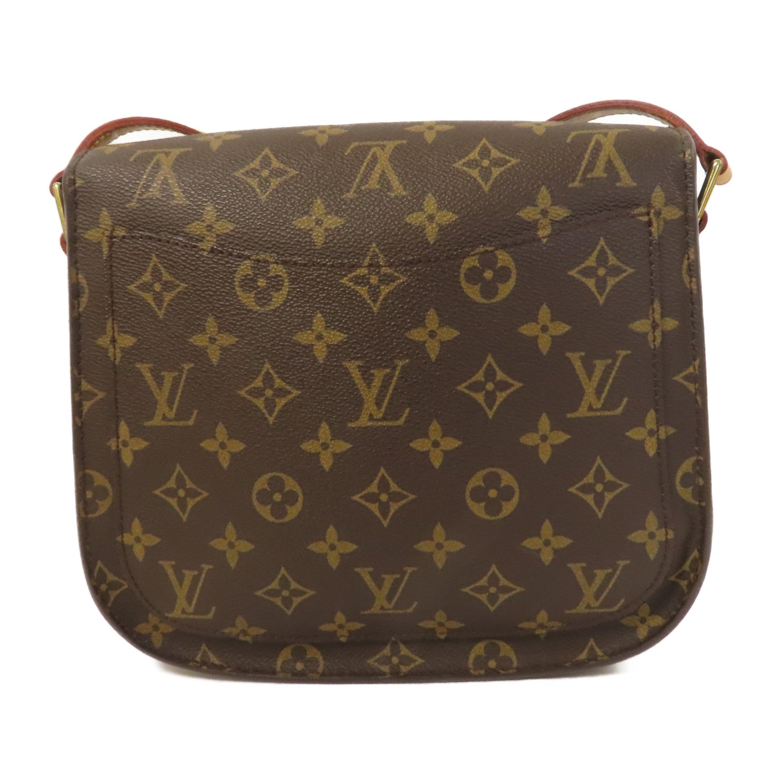 LOUIS VUITTON Monogram Saint Cloud 24金扣肩背袋啡色