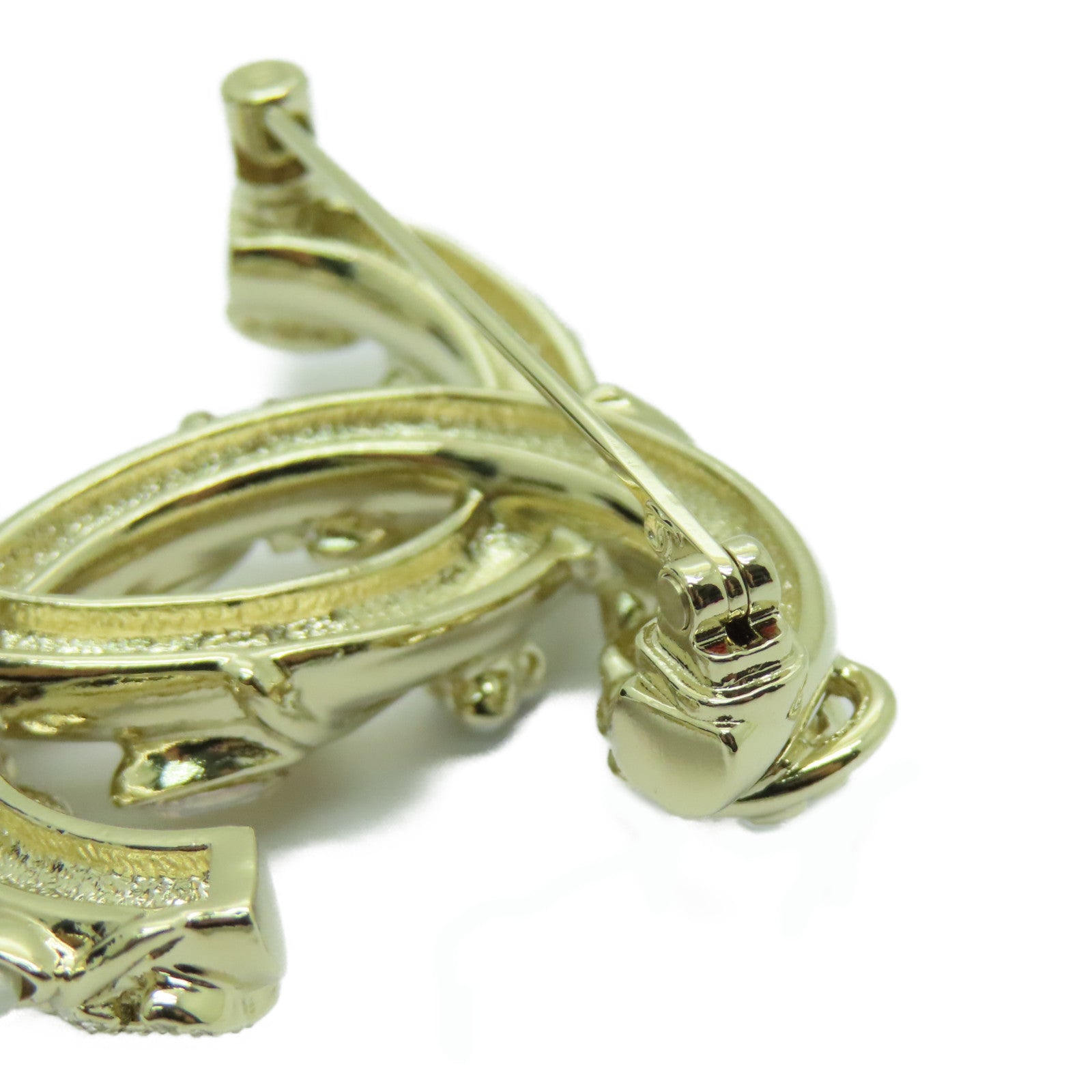 CHANEL 金屬Brooch胸針金色/白色