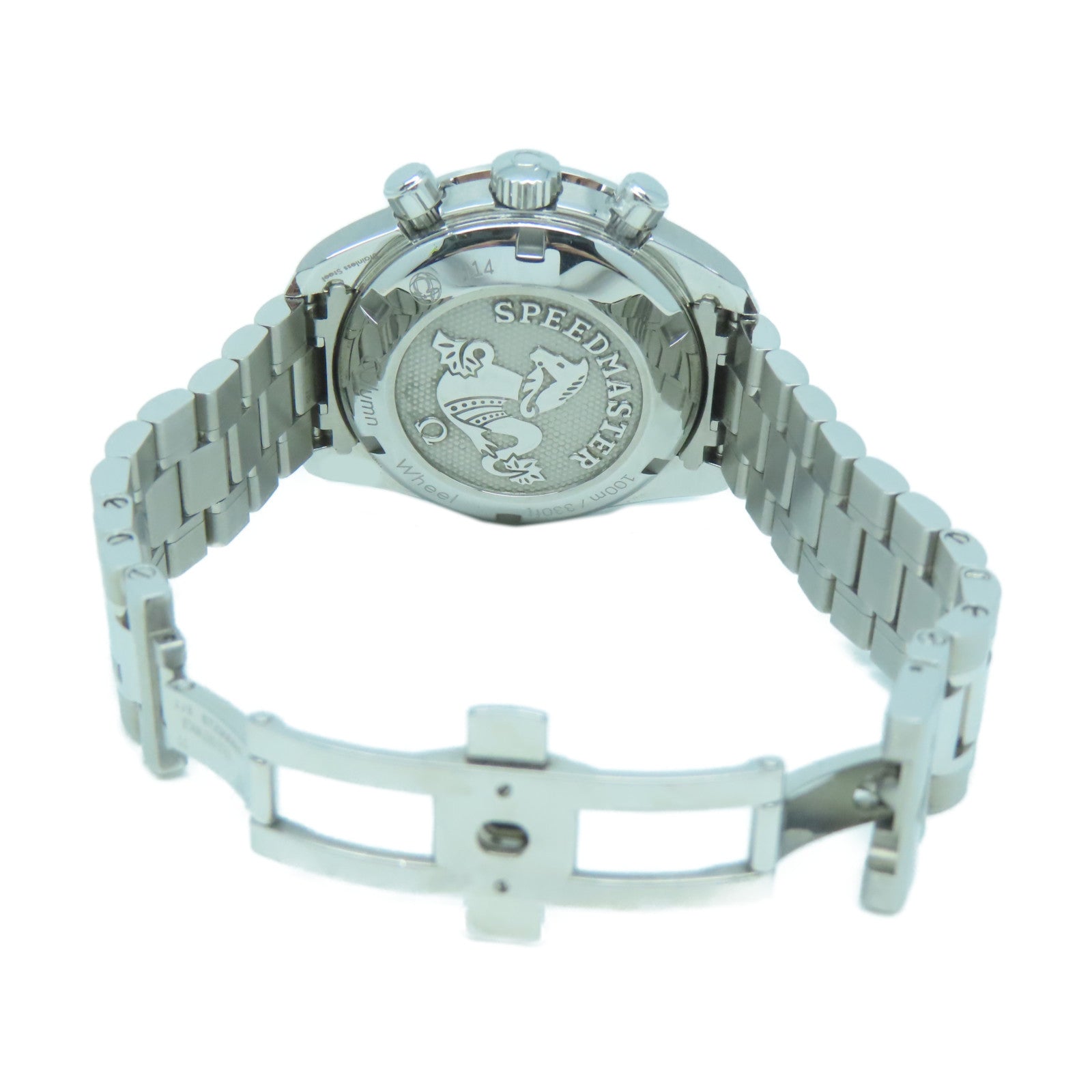 OMEGA 不鏽鋼Speedmaster手錶白色#14.5cm