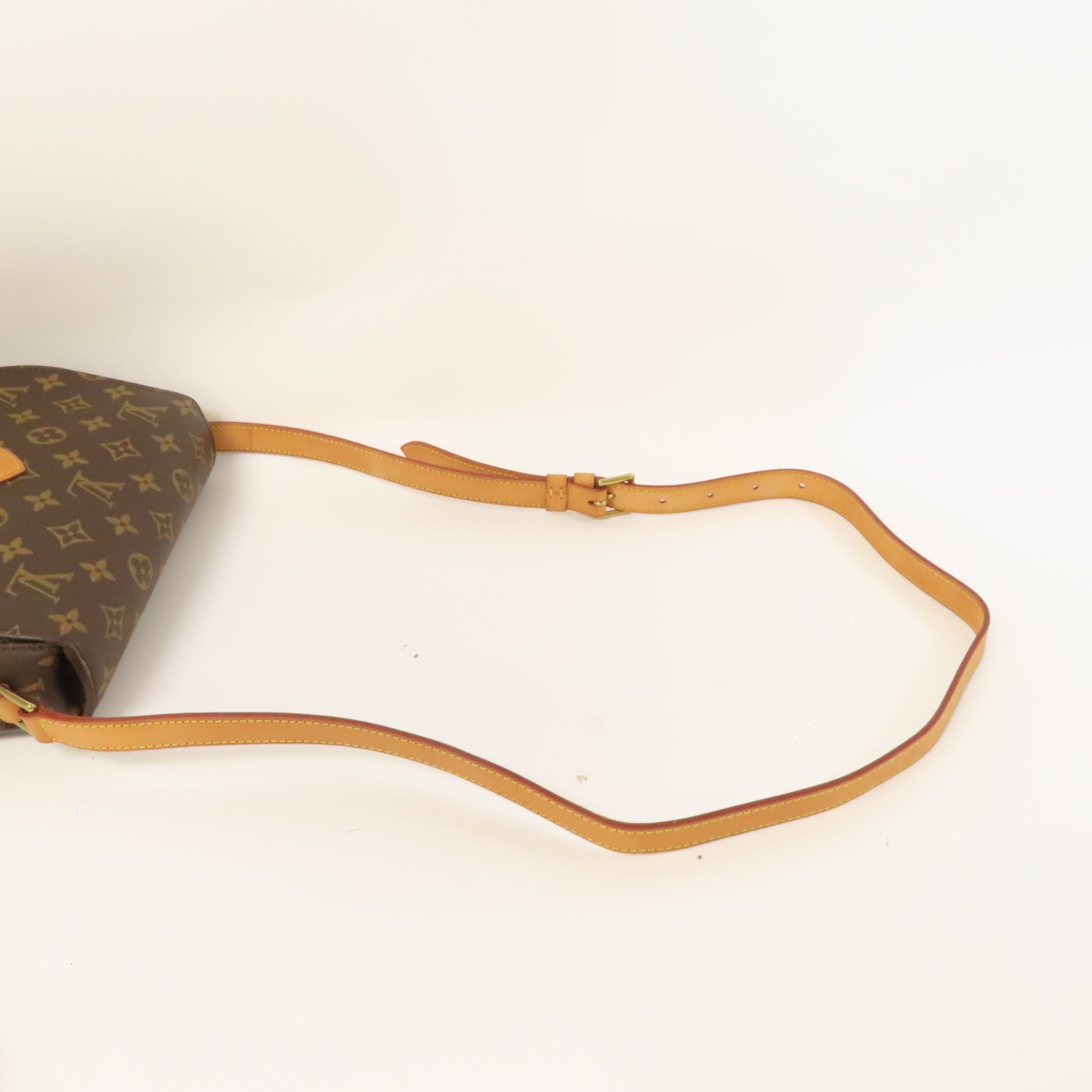 LOUIS VUITTON Monogram Saint Cloud 24金扣肩背袋啡色
