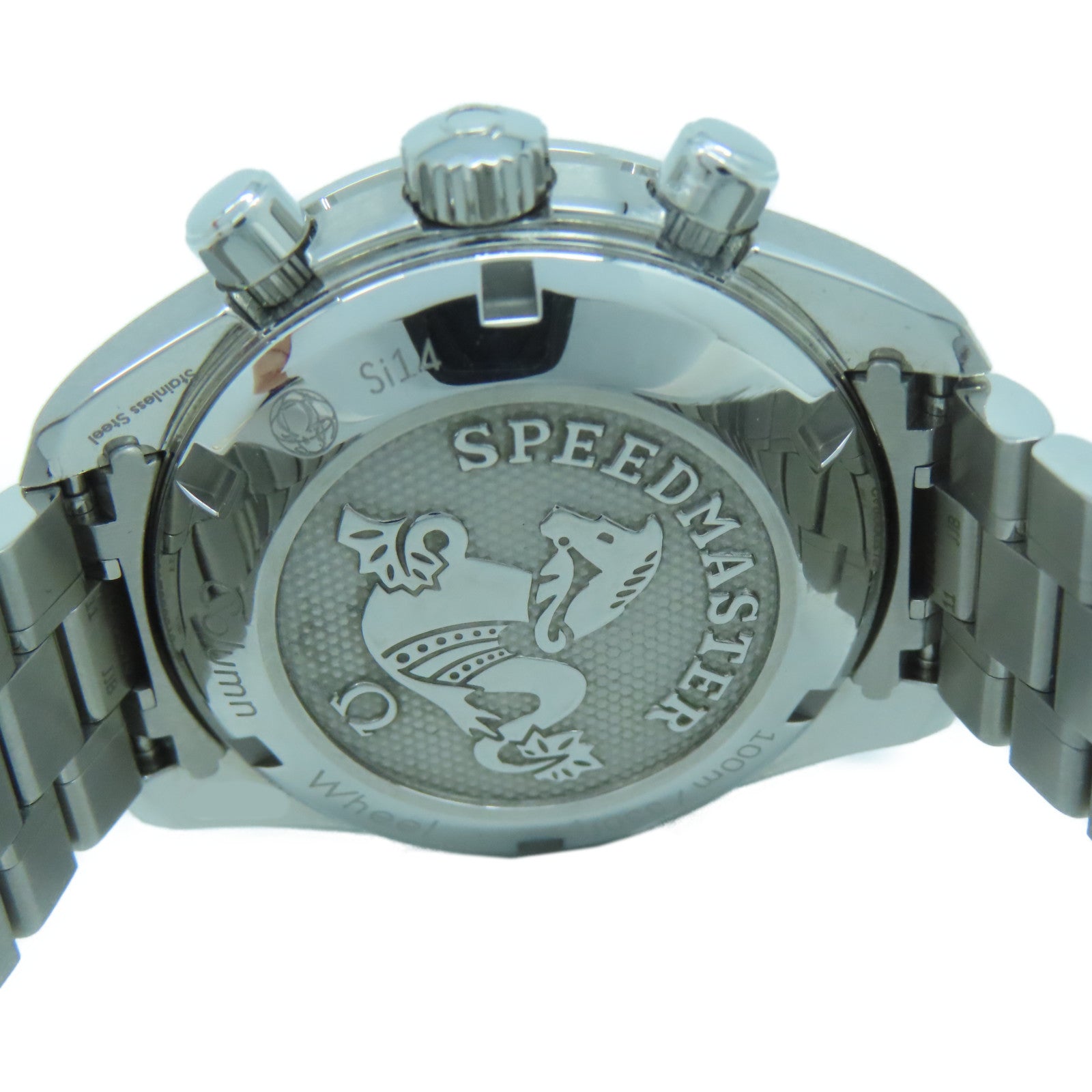 OMEGA 不鏽鋼Speedmaster手錶白色#14.5cm